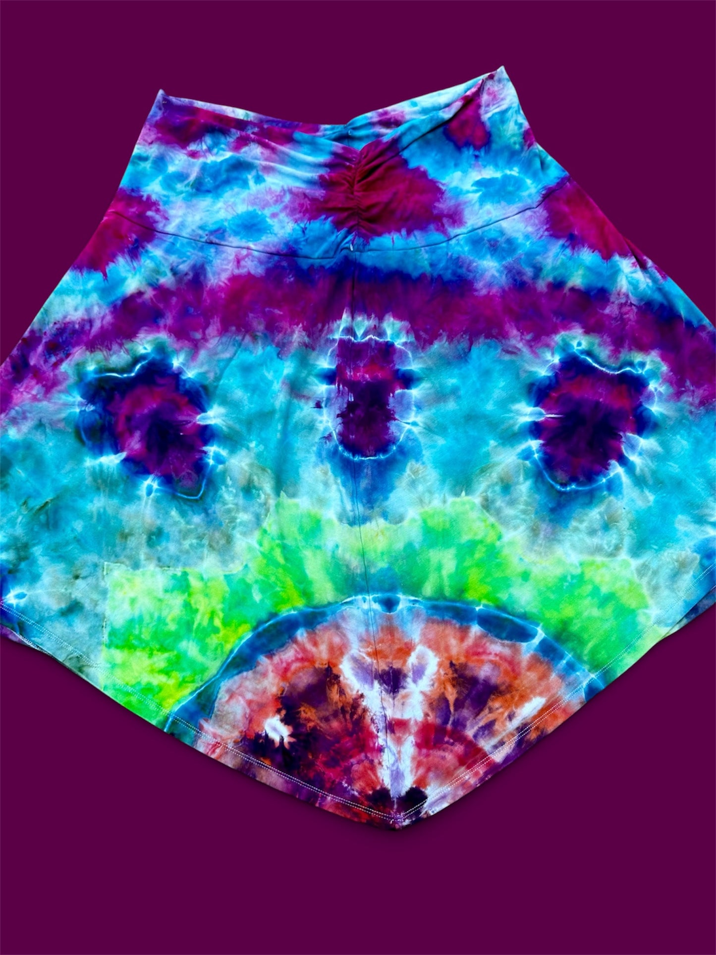 2X Electric Reef Mandala Asymmetrical Skirt