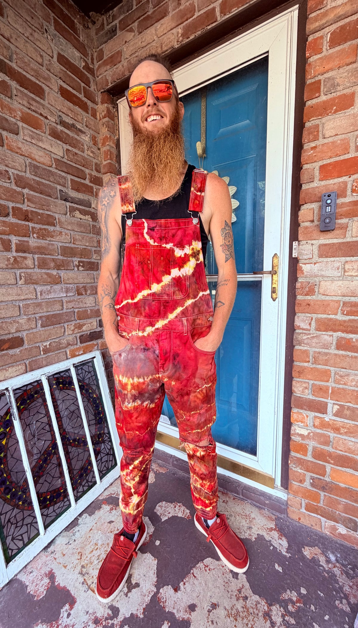 Hellbent & Tie-Dyed Overall Bibs *Upcycled*