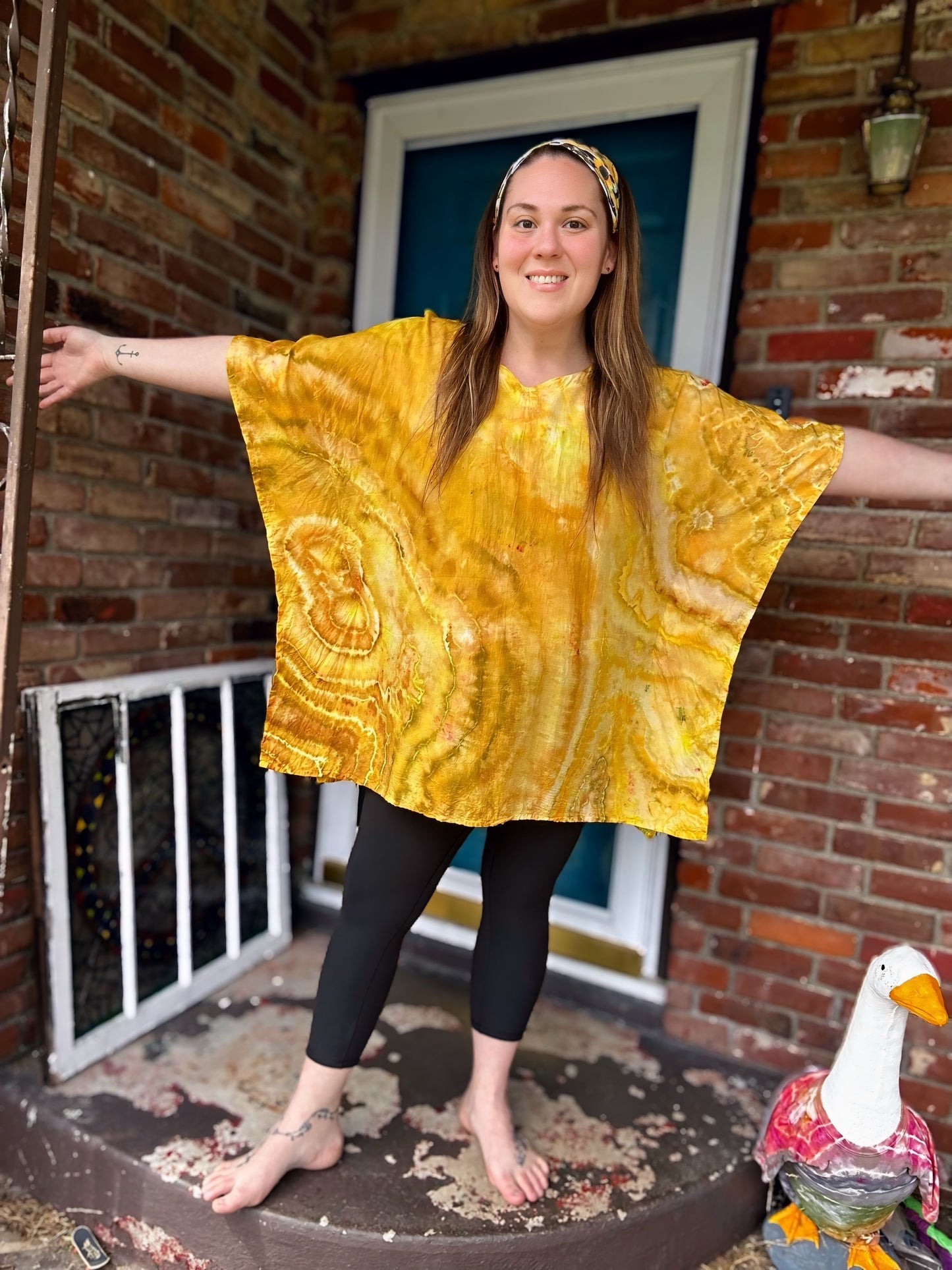 One Size Sunflower Soul Kaftan Poncho