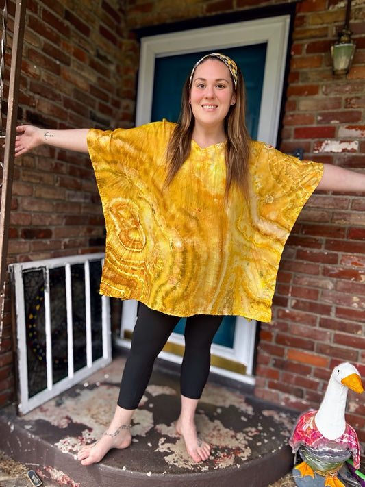 One Size Sunflower Soul Kaftan Poncho