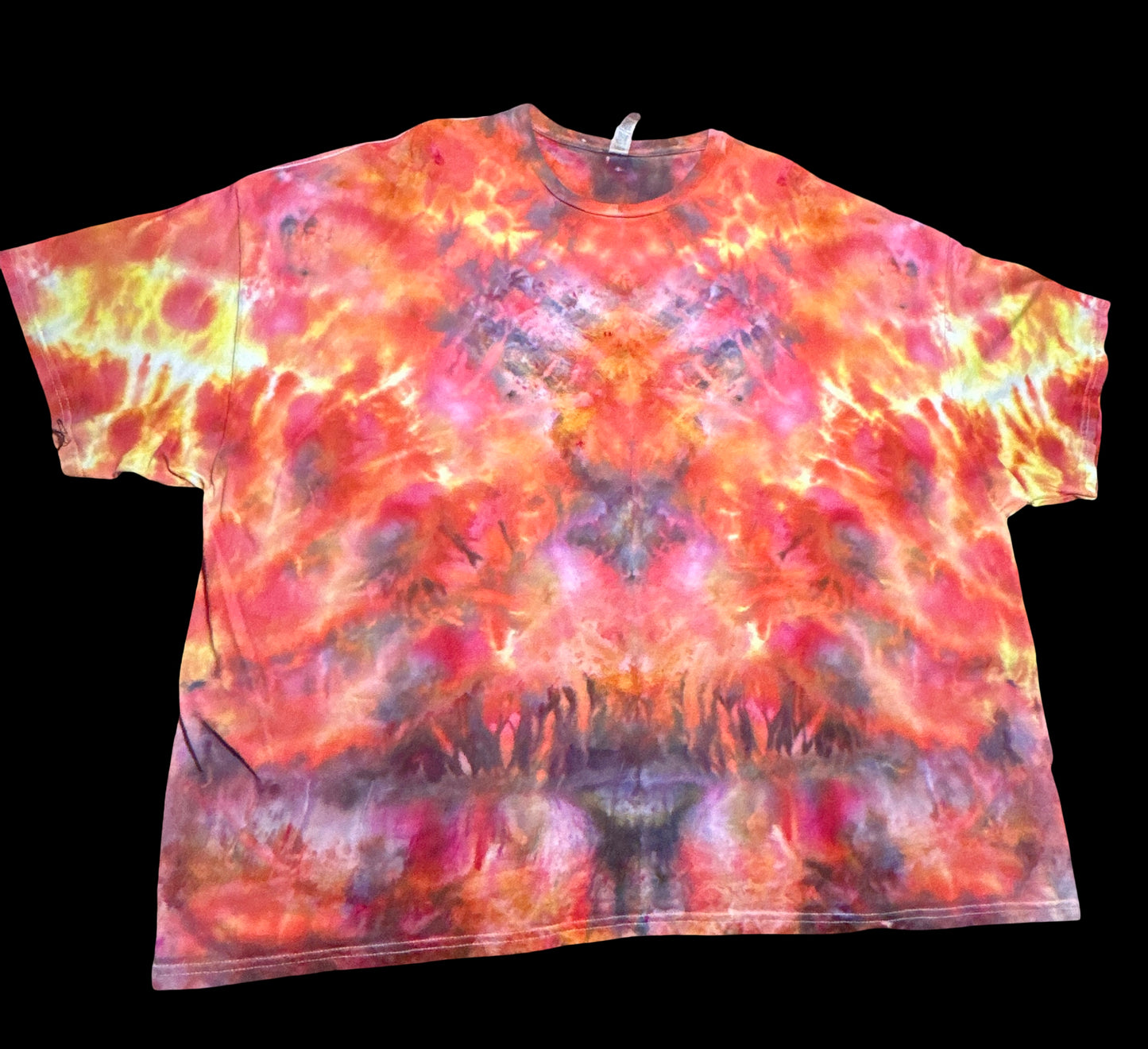 5XL Psychedelic Lion Flame Tee