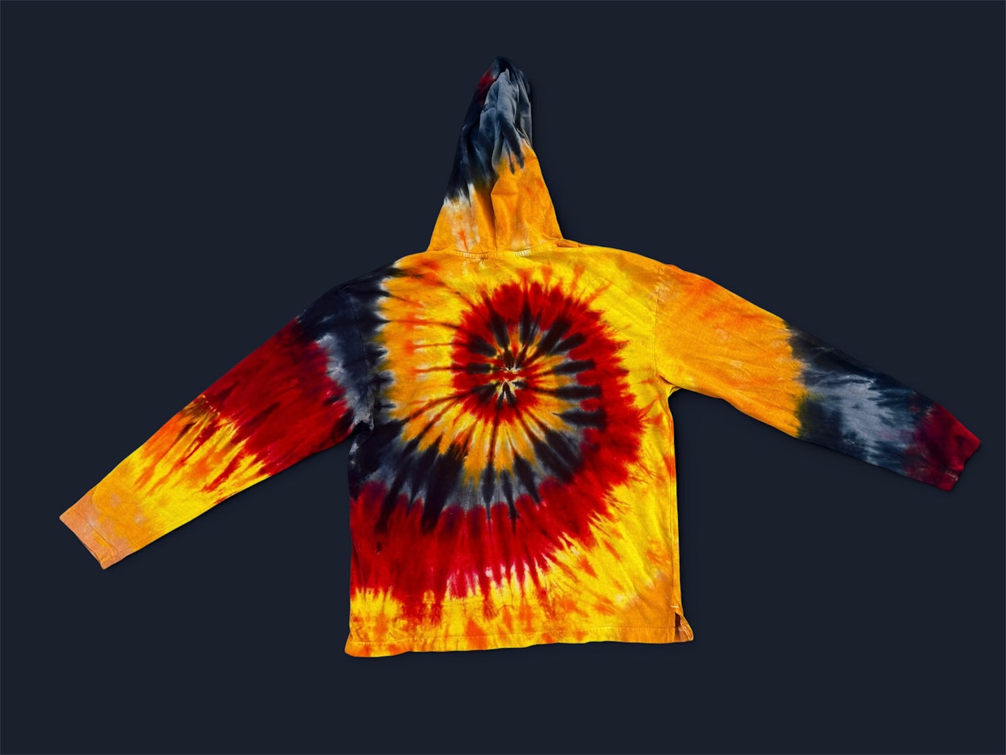 Medium Sunire Spiral Hooded Long Sleeve Tee