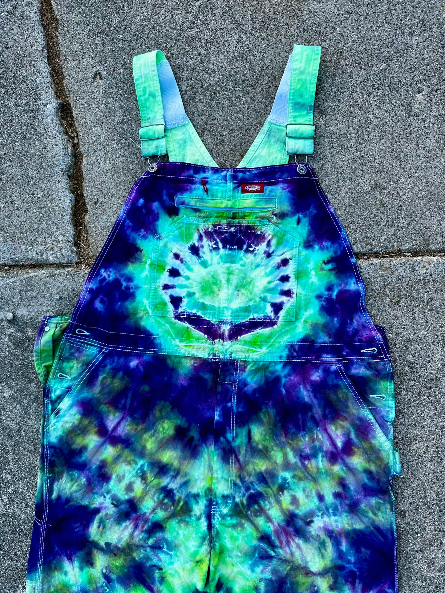 42x34 Bioluminescent Surge Dickies Overalls-UV Reactive