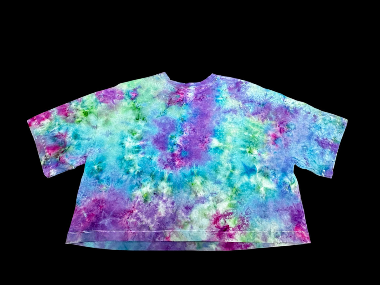Large Seafoam Galaxy Crop Top