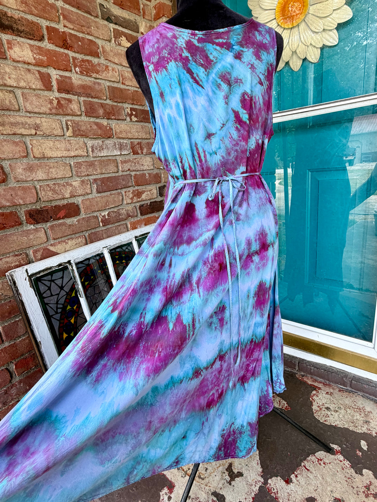 Large Lavender Moon Asymmetrical Dress