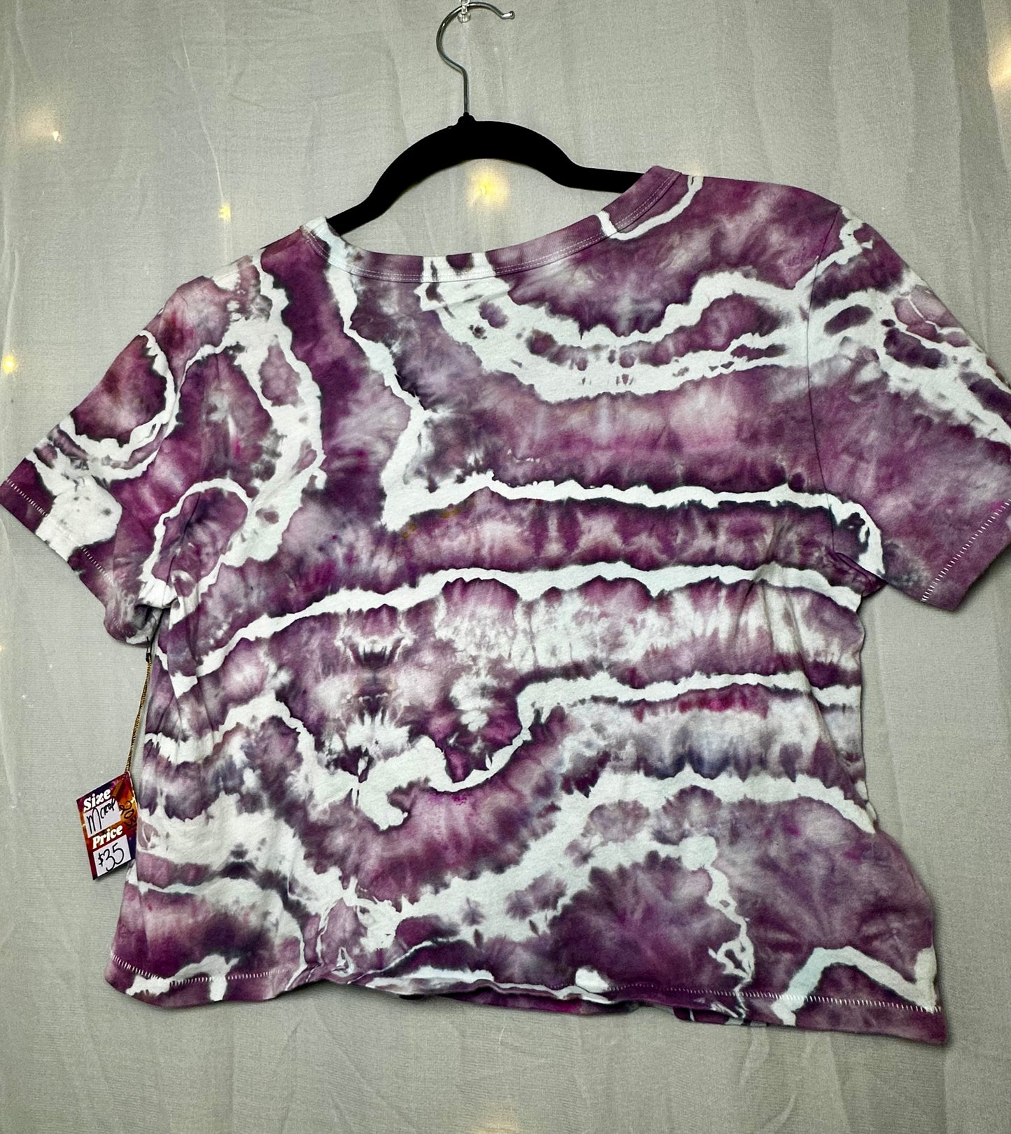 Medium Amethyst Marble Crop Top