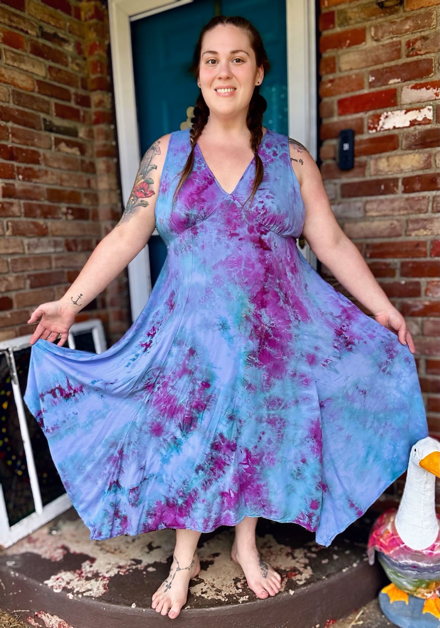 Dreamy Daze Asymmetrical Dress: Large & XL