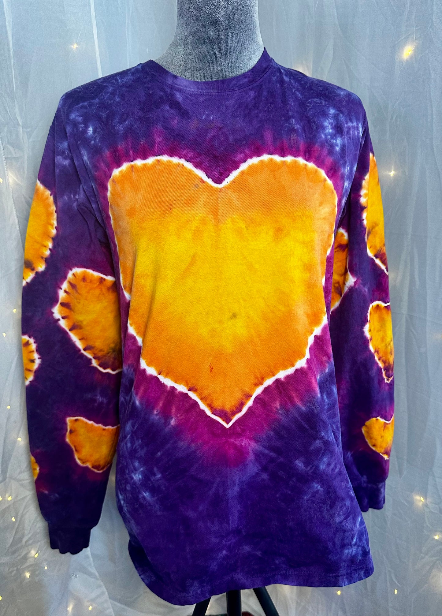 Small Electeic Heart Long Sleeve T-Shirt