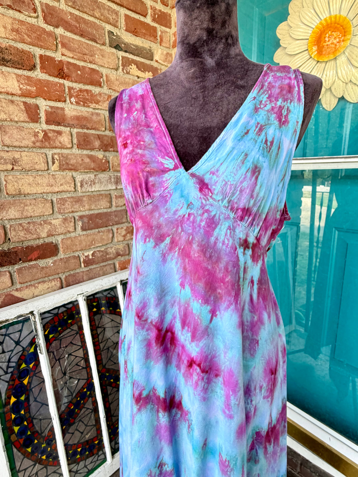 Large Lavender Moon Asymmetrical Dress
