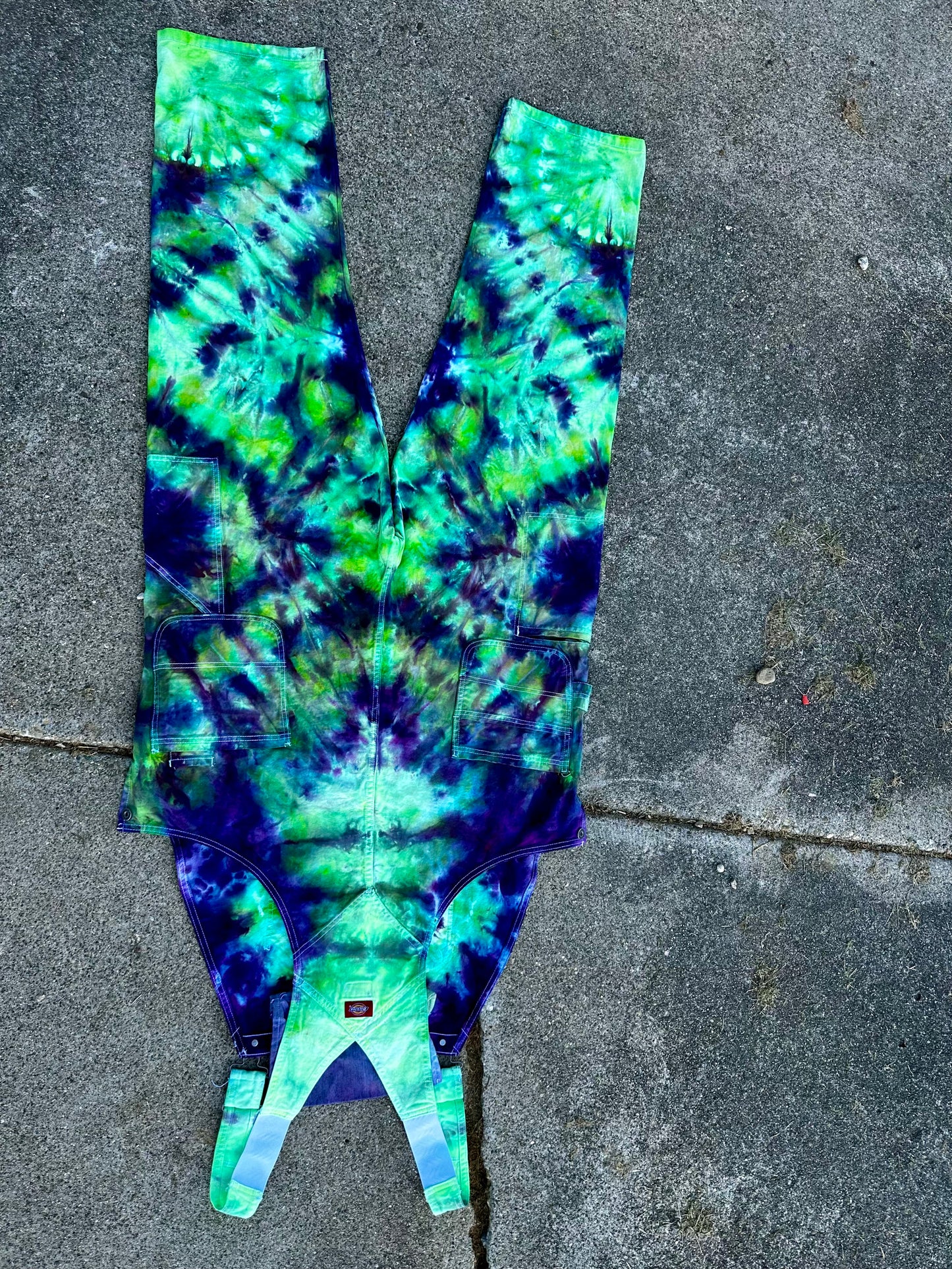 42x34 Bioluminescent Surge Dickies Overalls-UV Reactive