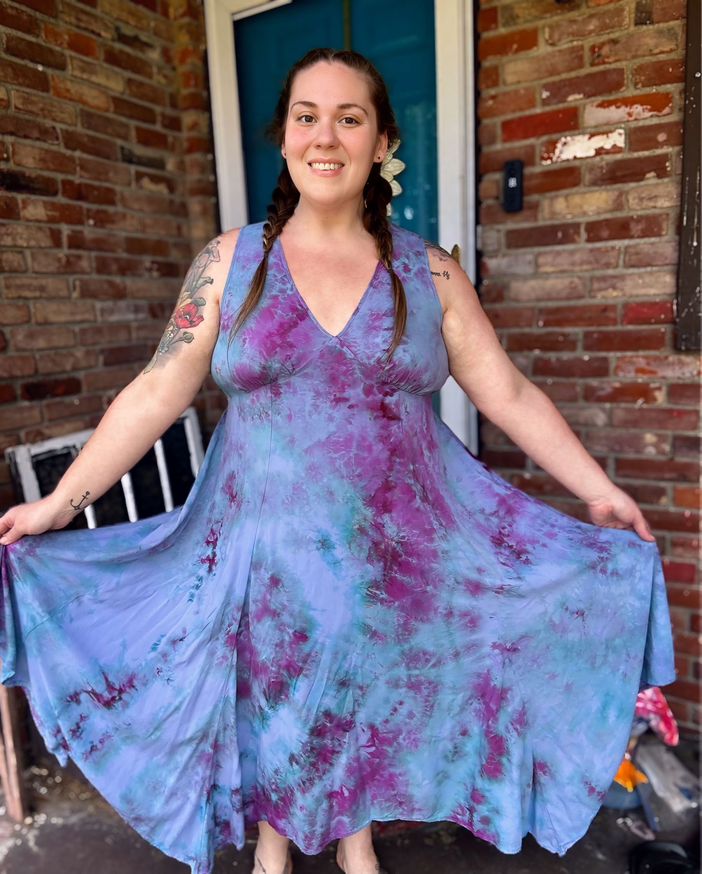 Dreamy Daze Asymmetrical Dress: Large & XL