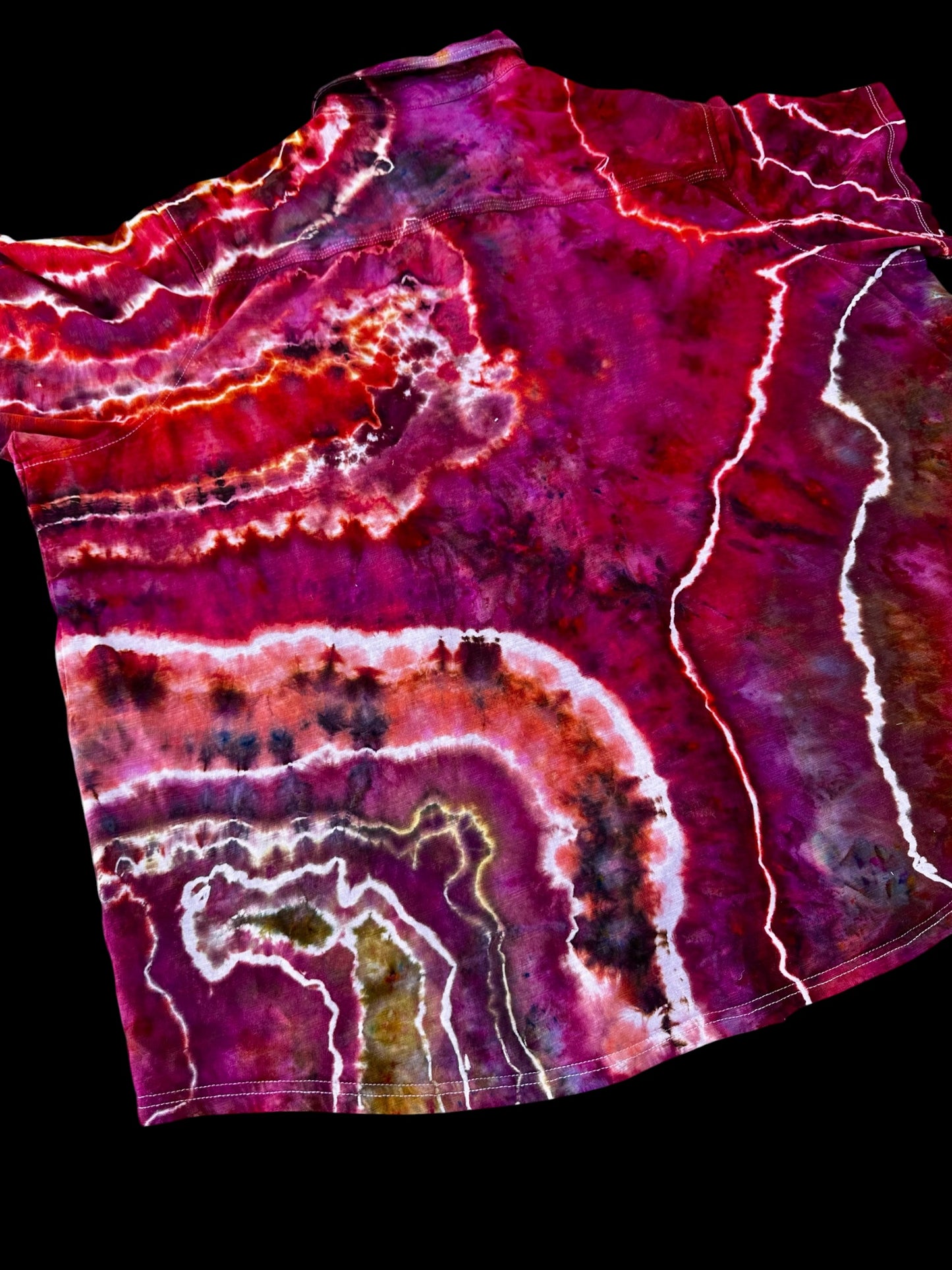 4XL Molten Garnet Button Down