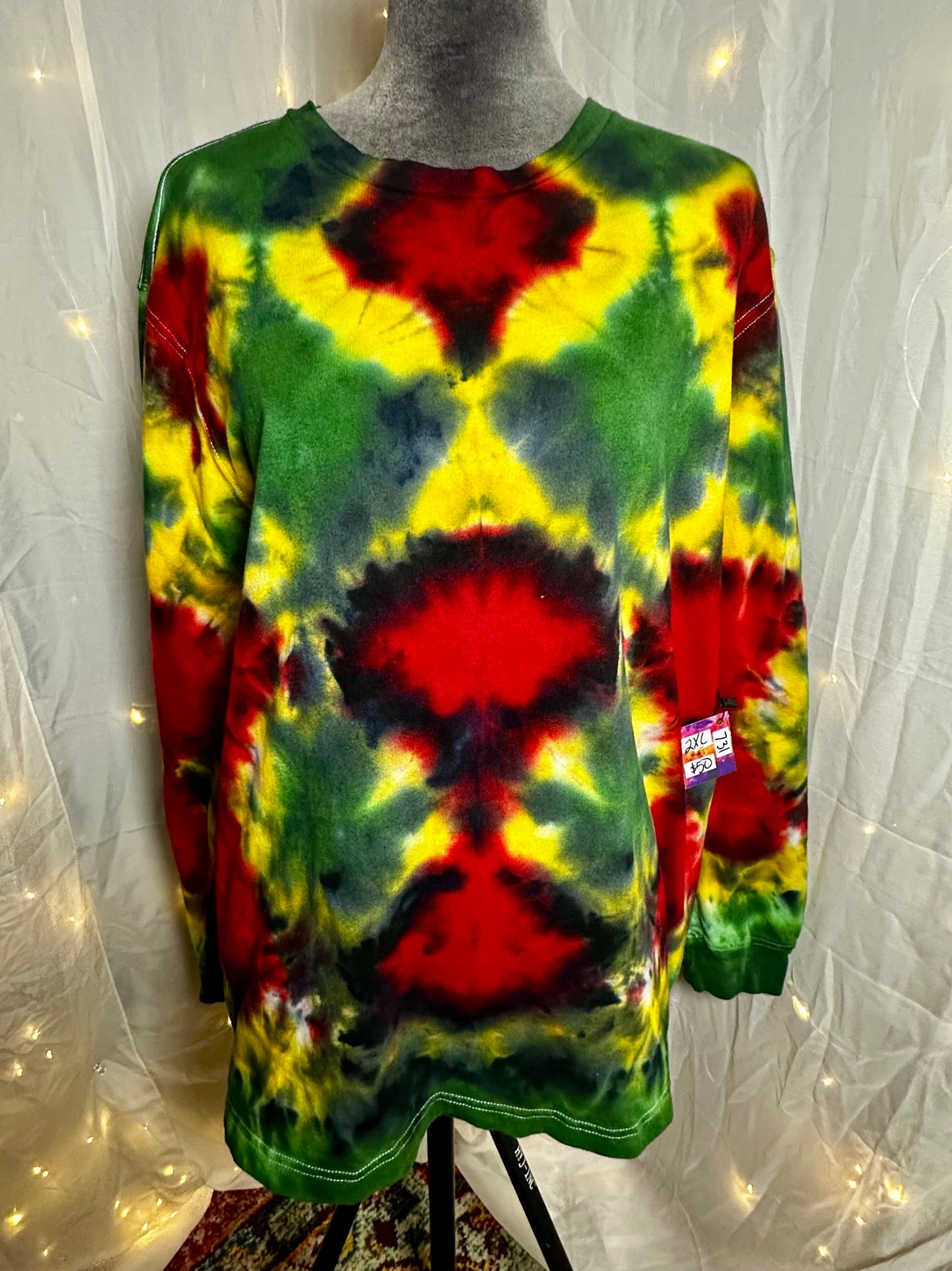2XL Rasta Roots Revival Long Sleeve T-Shirt