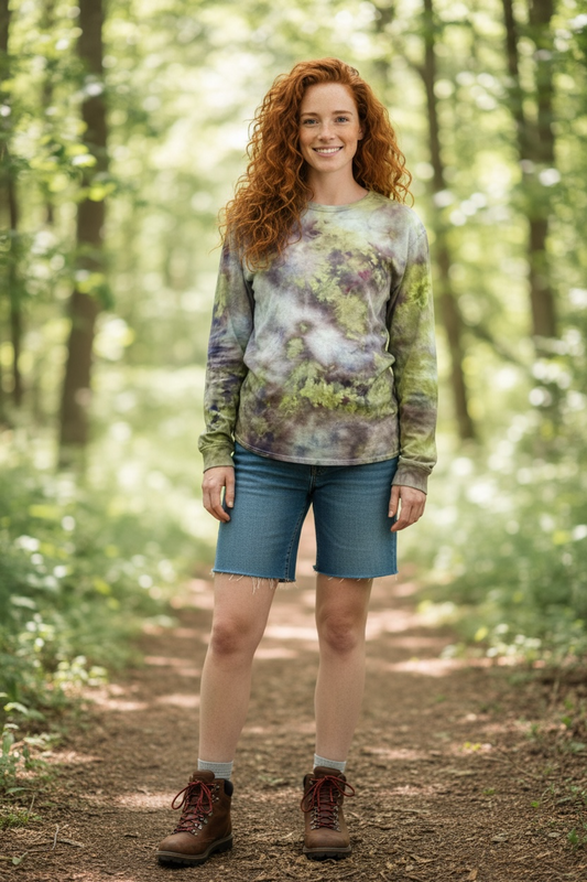 Medium Midnight Moss Magic Long Sleeve Tee