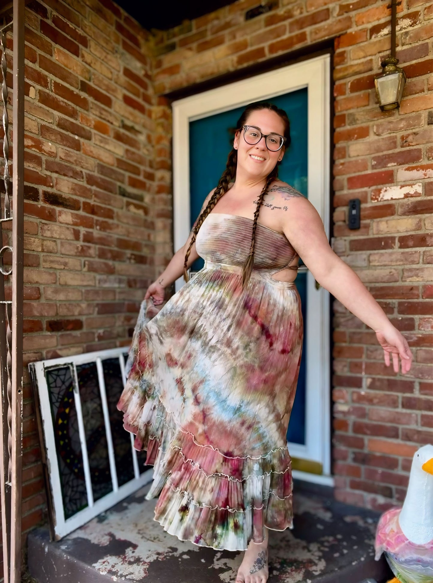 XL Bohemian Daydream Backless Maxi Dress