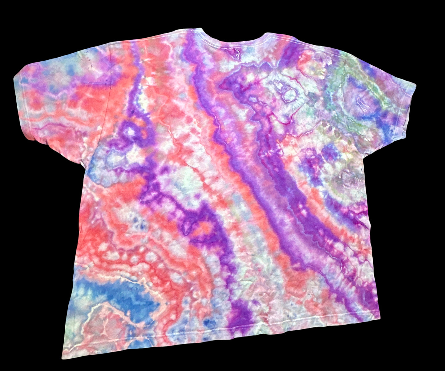5XL Psychedelic Lilac Flow Tee