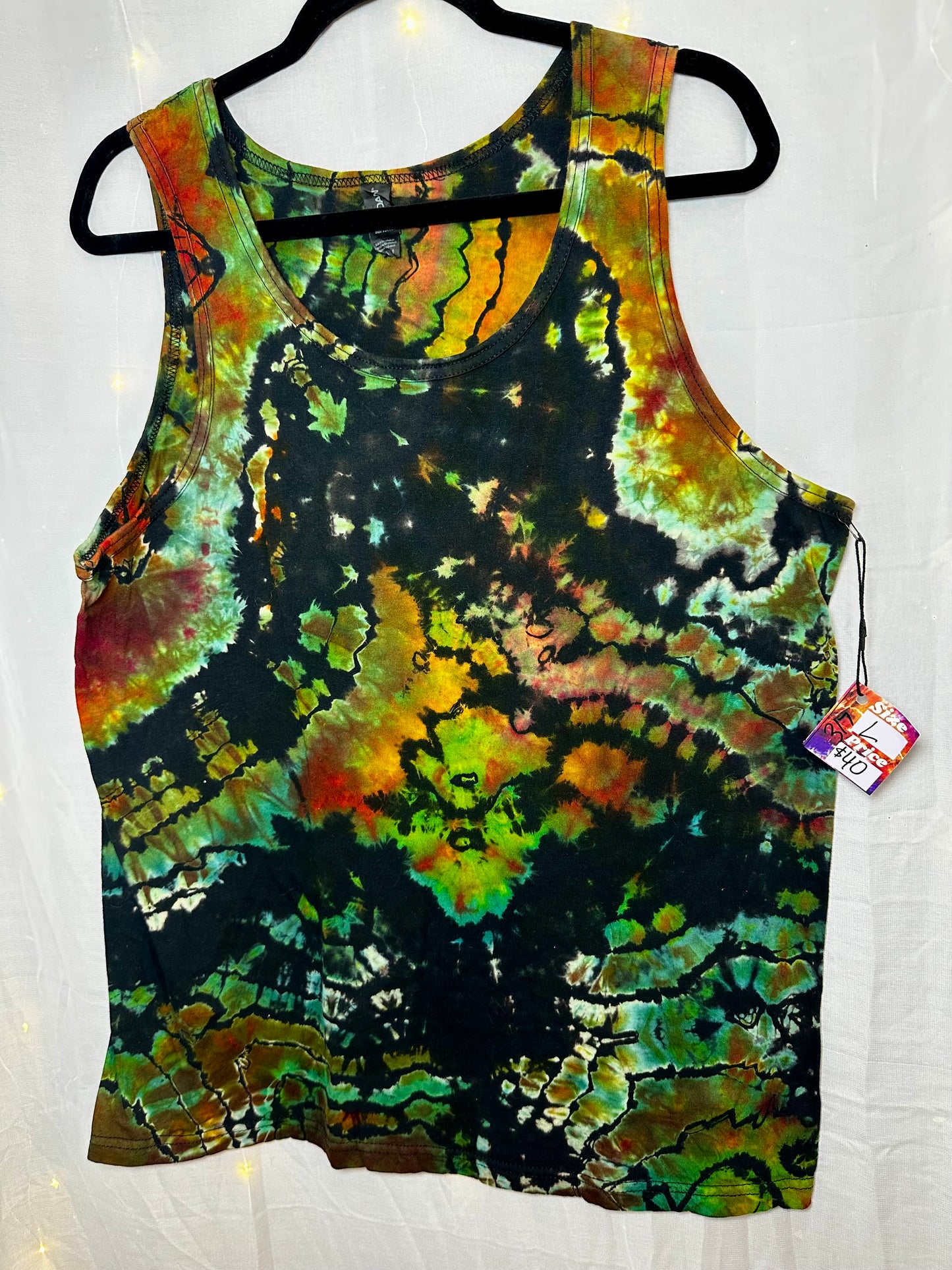 Large Moss Fire Tank Top