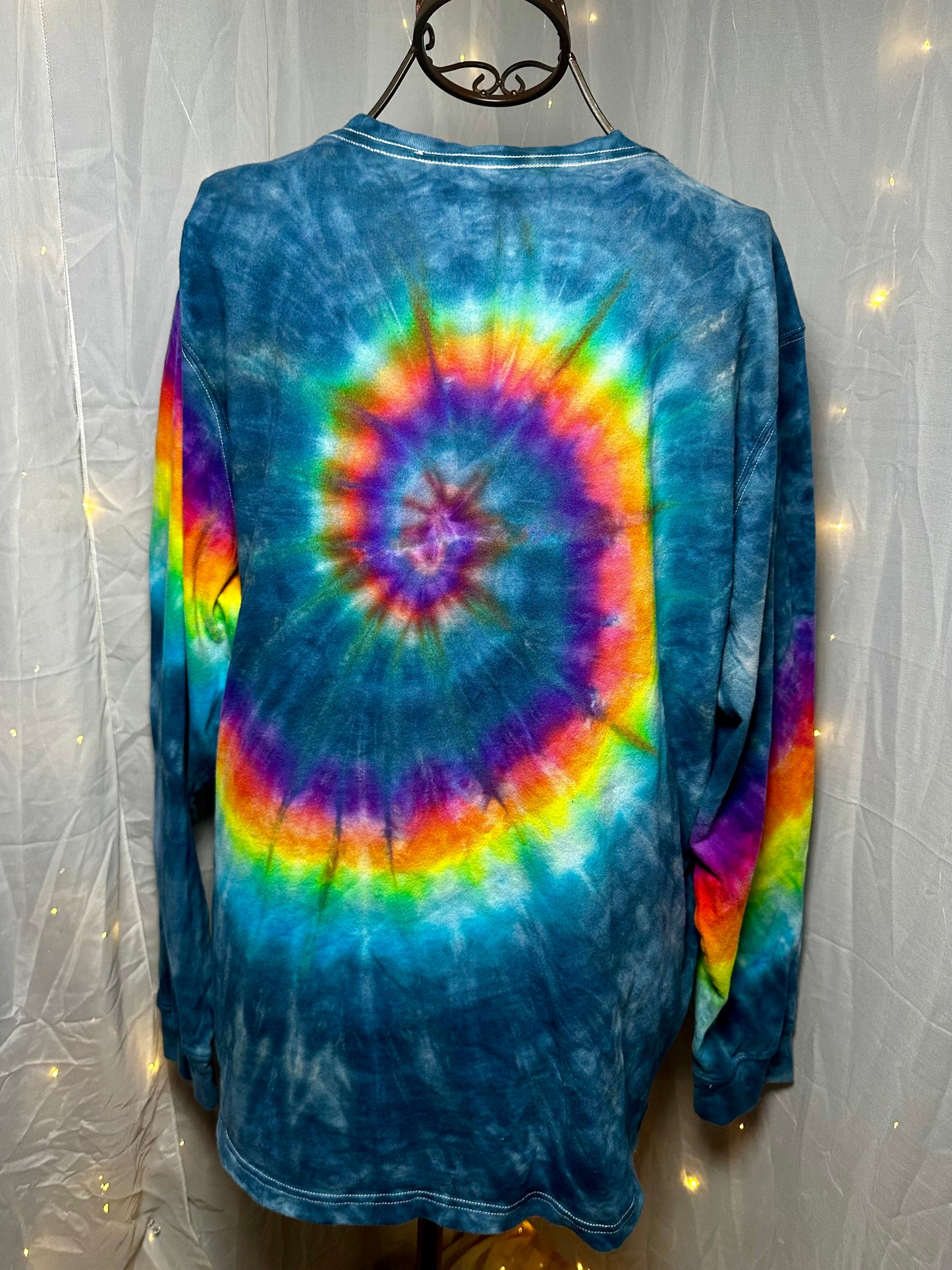 2XLT Neon Rainbow Spiral Surge Long Sleeve Tee