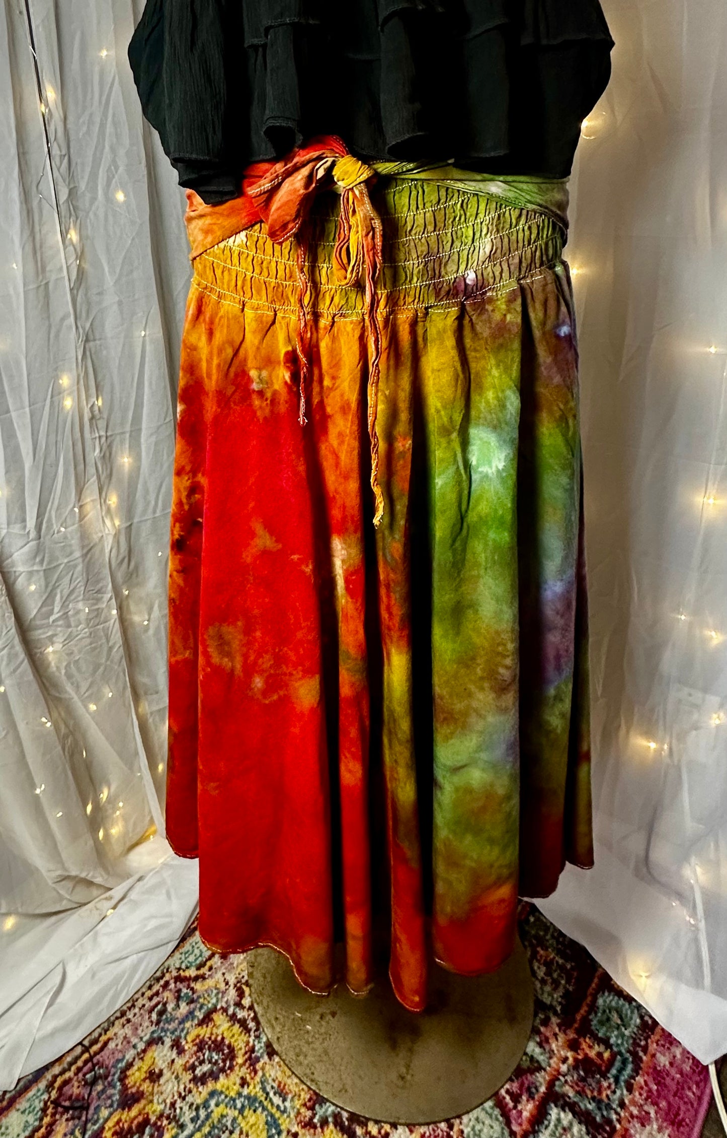 L/XL/2X Rustic Rainbow Grove Convertible Dress & Skirt