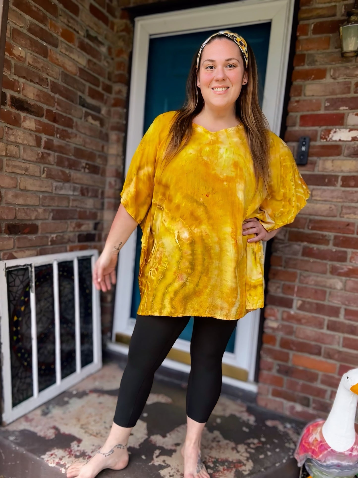 One Size Sunflower Soul Kaftan Poncho