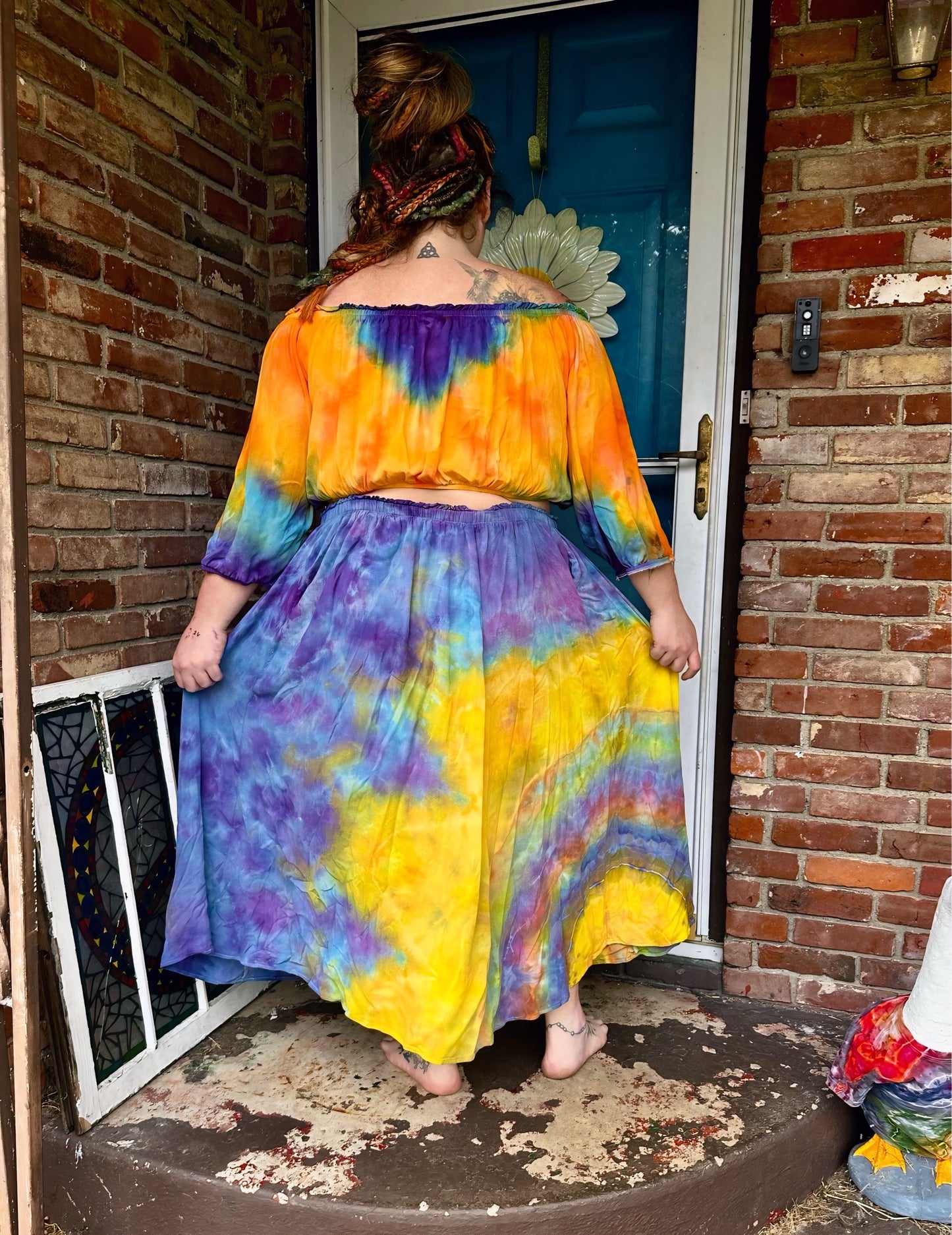 4X Golden Sunflower Skies Torrid Two-Piece Set