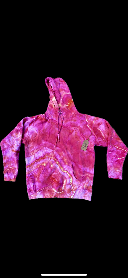 Large Pink Starburst Hoodie