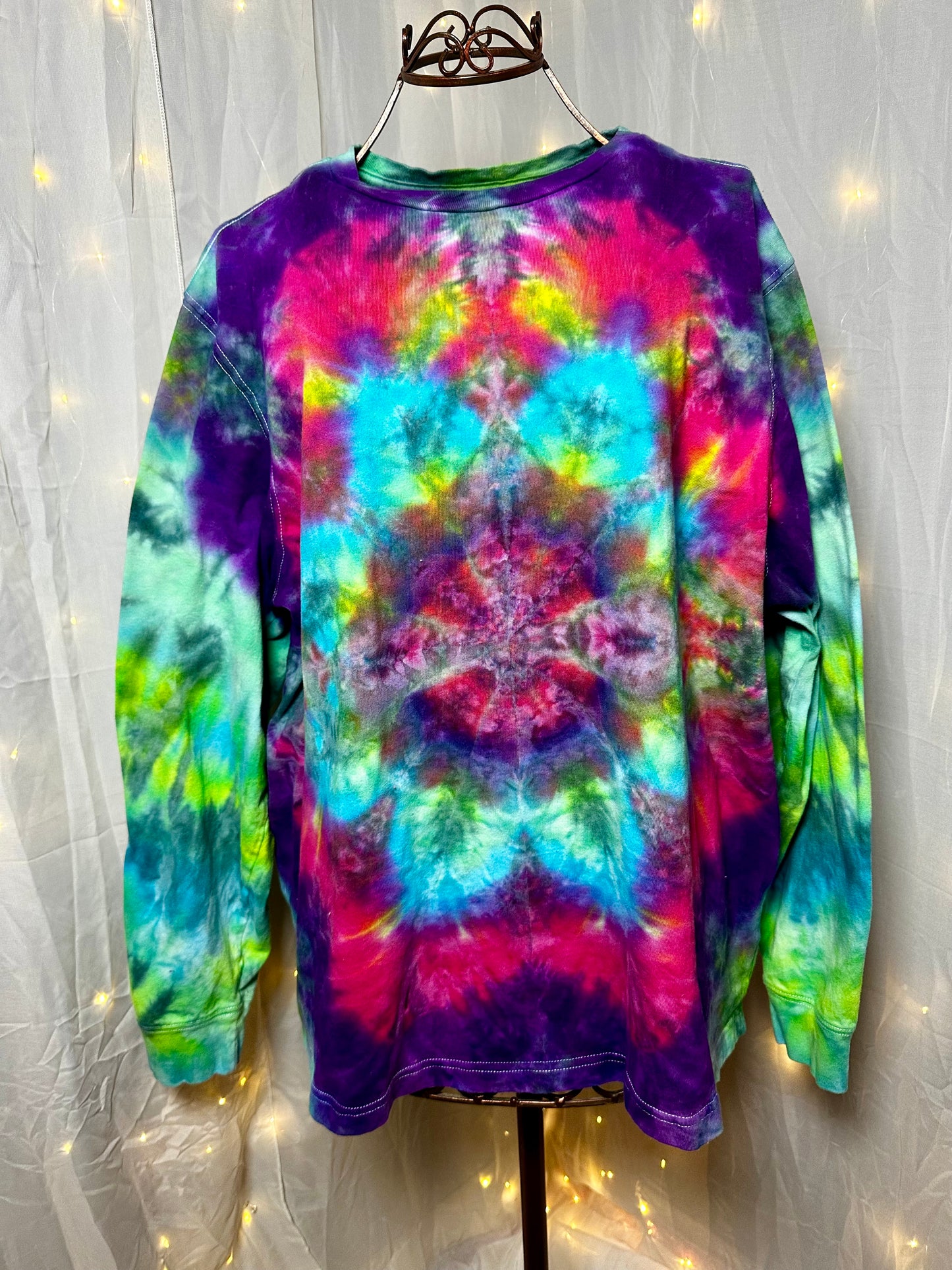 2XL Electric Eden Burst Long Sleeve Tee