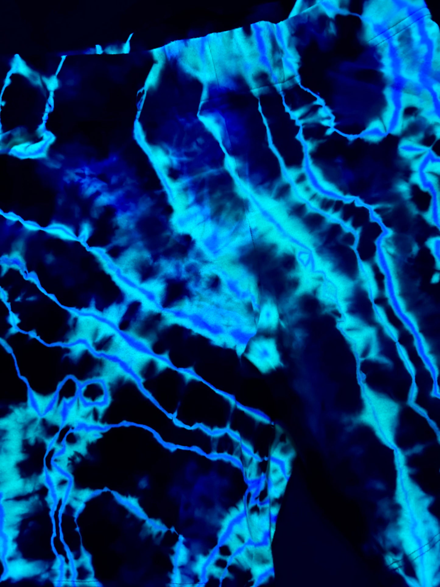 Small Neon Mycelium Biker Shorts