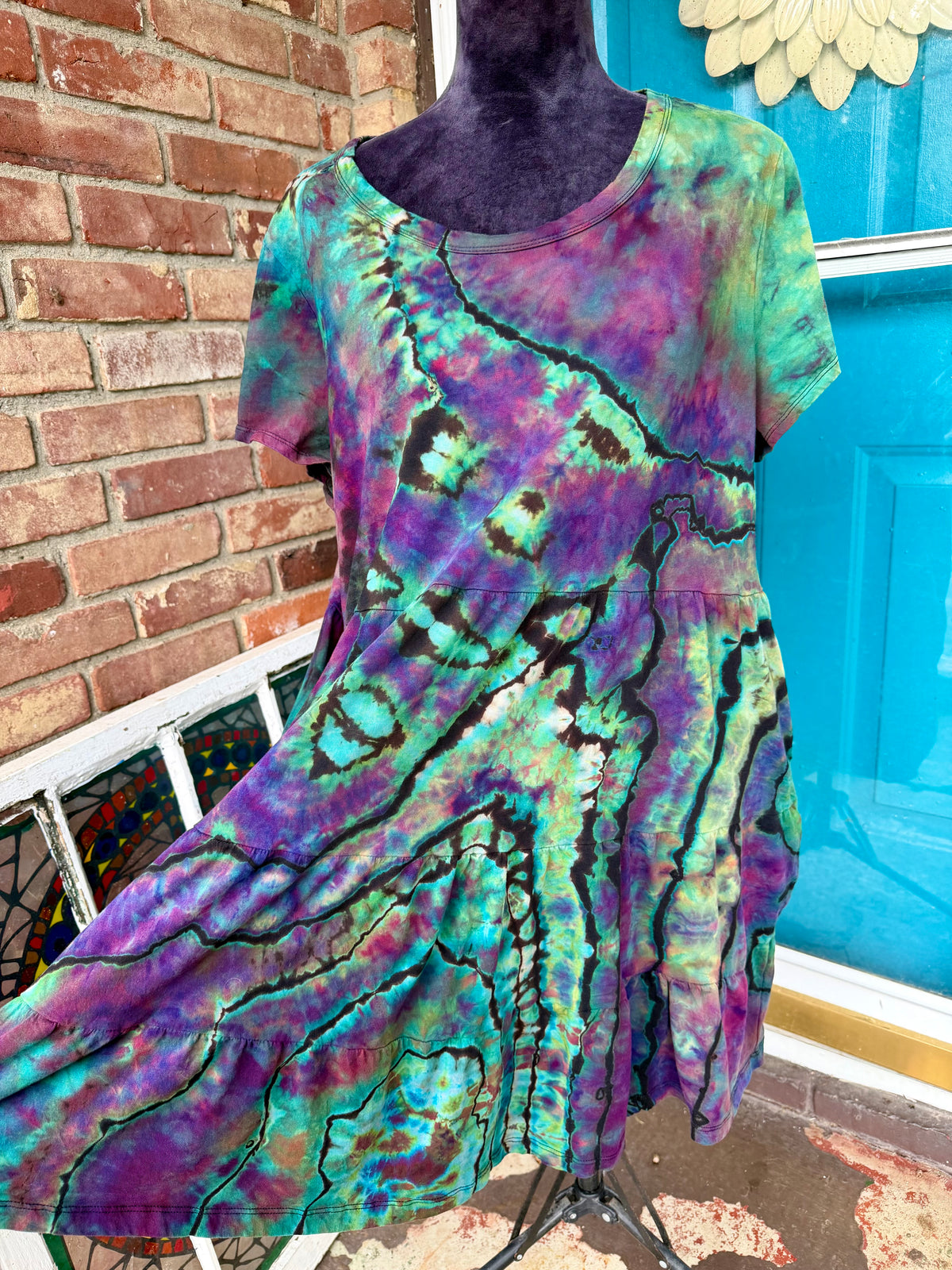 XXL Aurora Borealis T-Shirt Dress