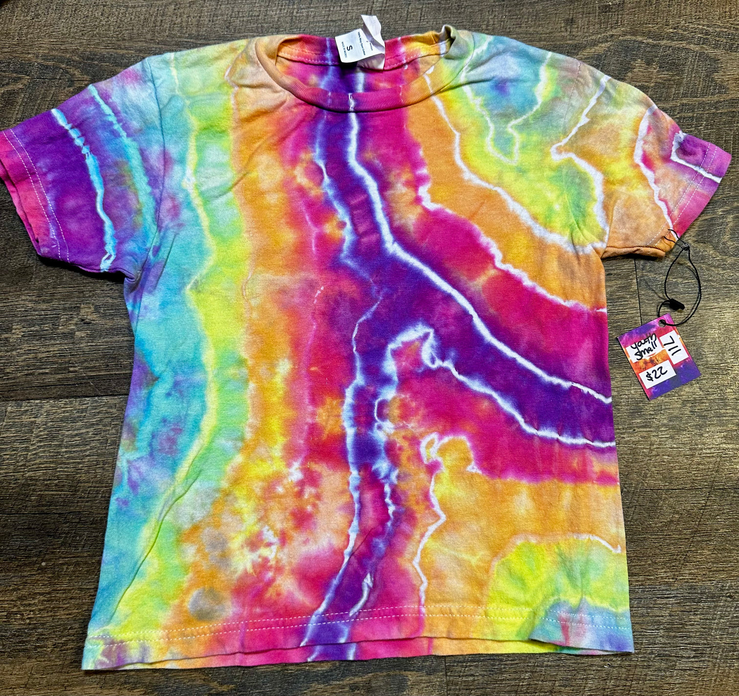Youth Small Rainbow Voltage Geode Tee
