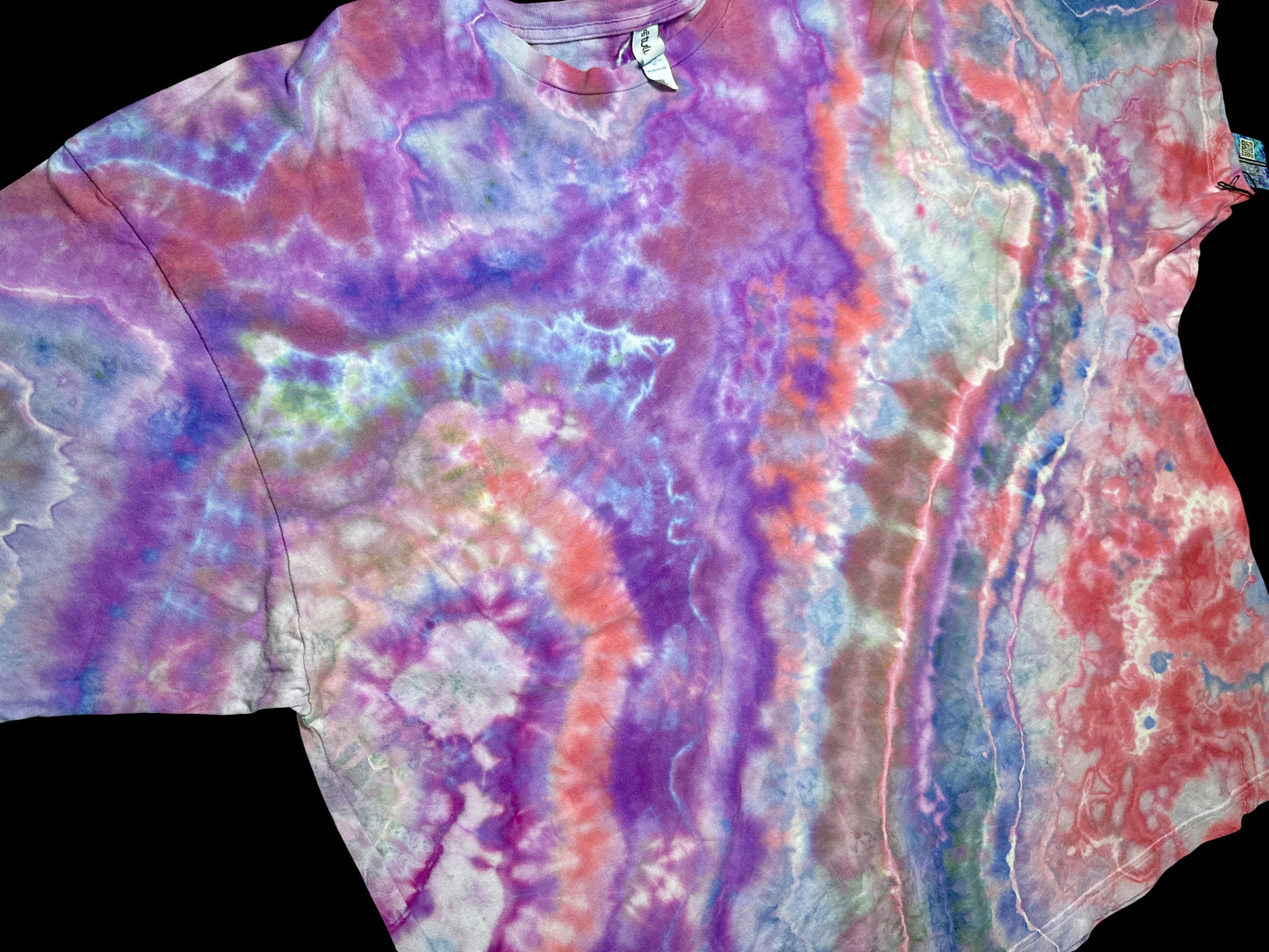 5XL Psychedelic Lilac Flow Tee