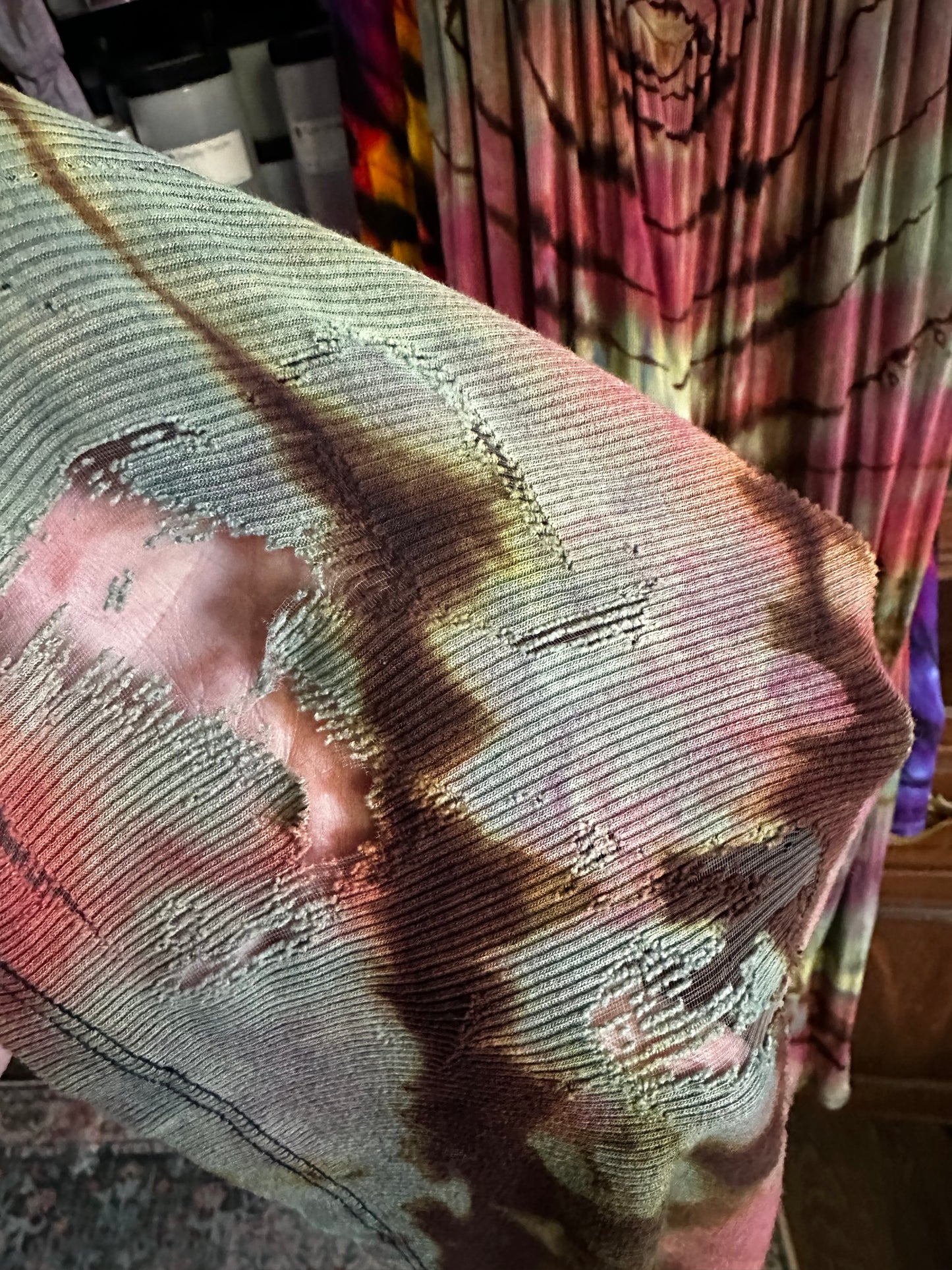 L/XL Ribbed Woodstock Wildflower Jumpsuit