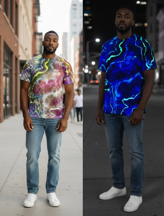 XL Midnight Voltage Tee *UV REACTIVE*