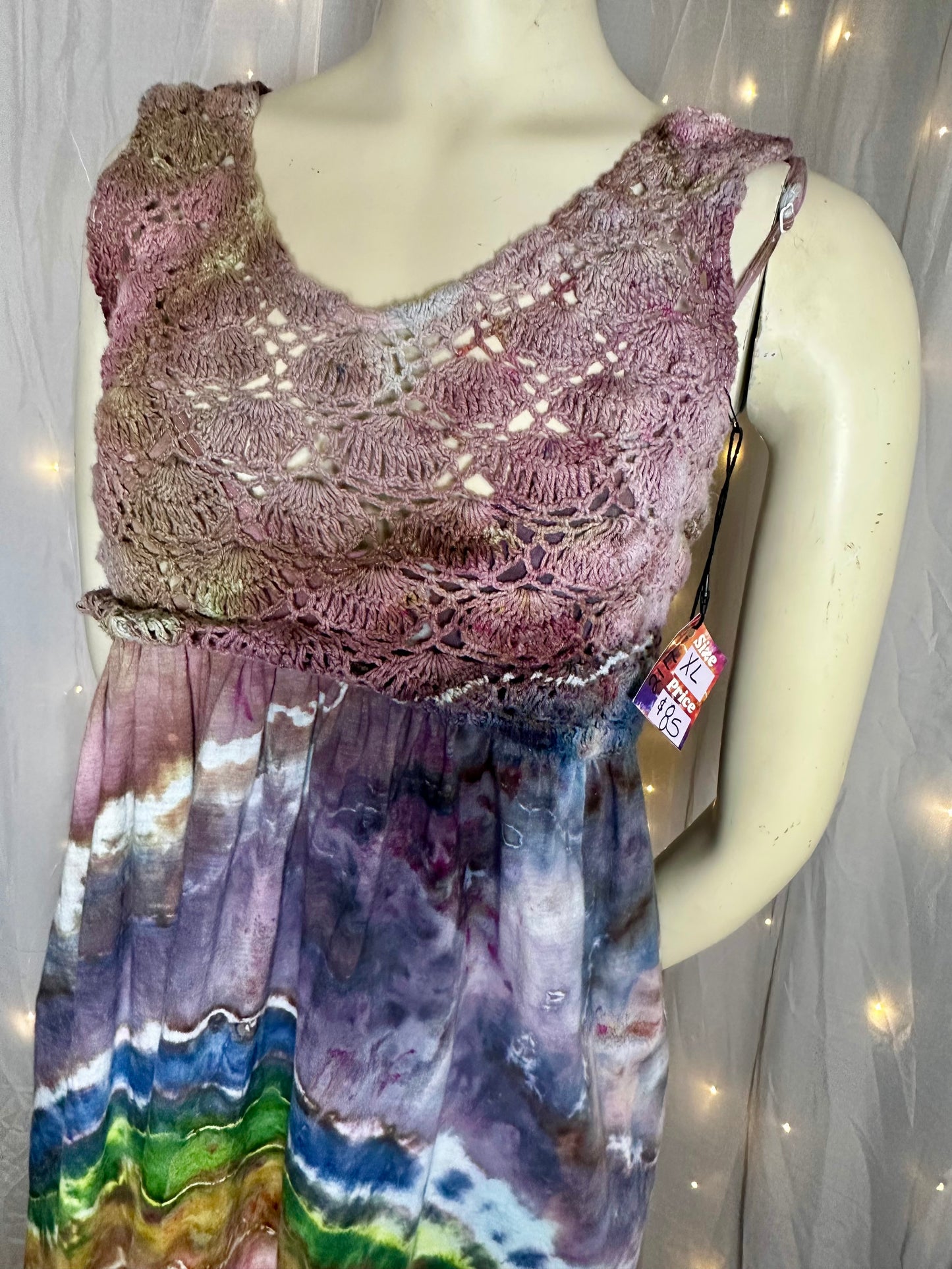XL Rustic Rainbow Dream Maxi Dress