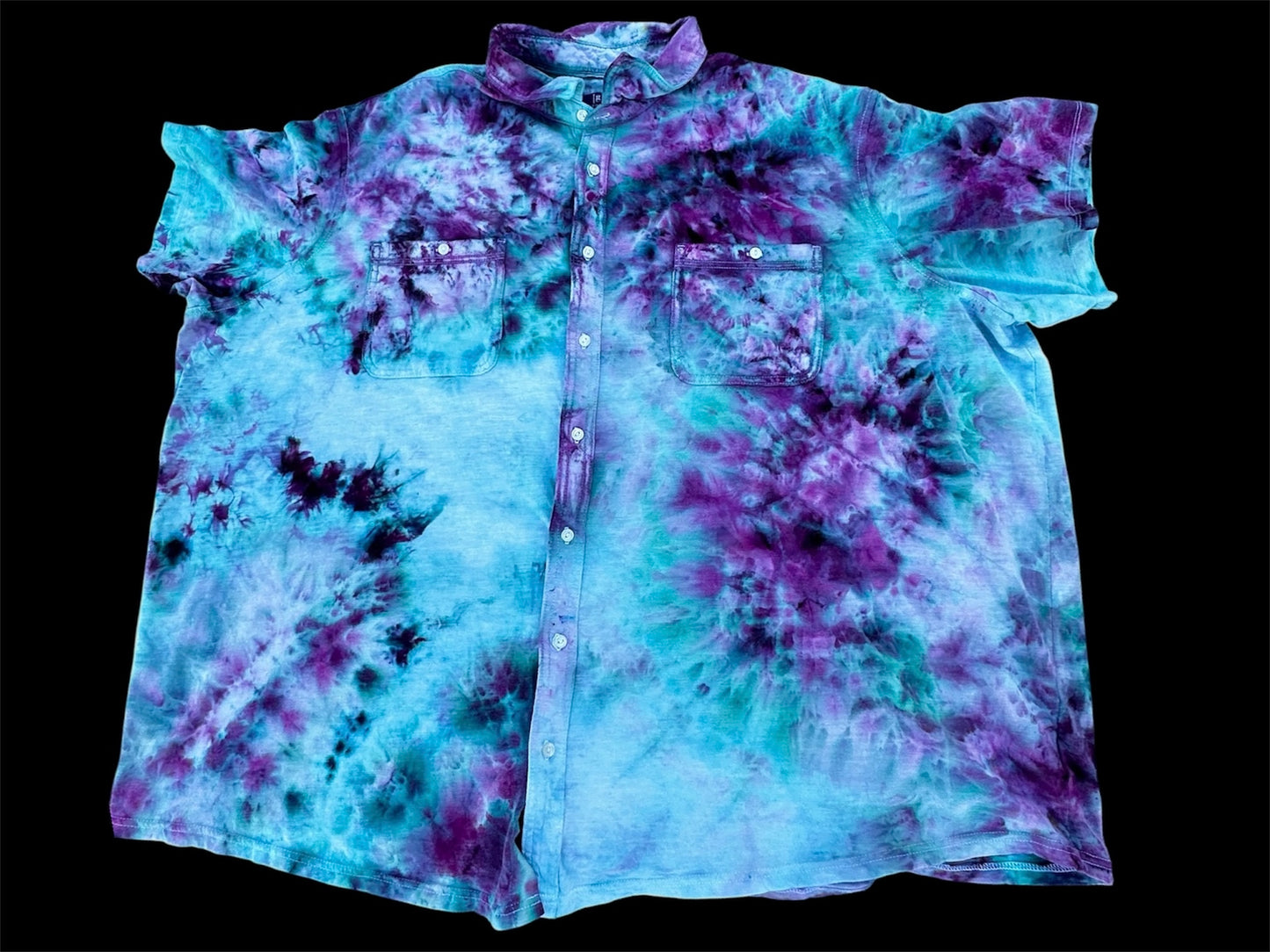 5XL Aurora Galaxy Button Down