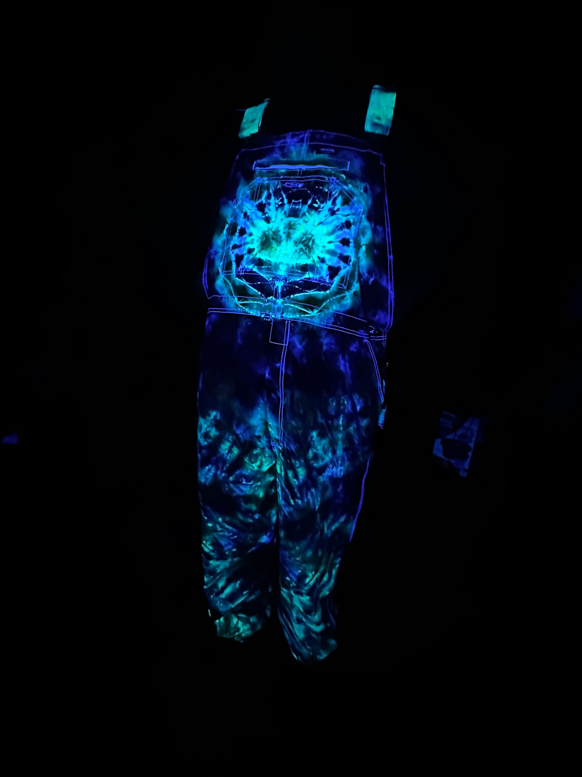 42x34 Bioluminescent Surge Dickies Overalls-UV Reactive