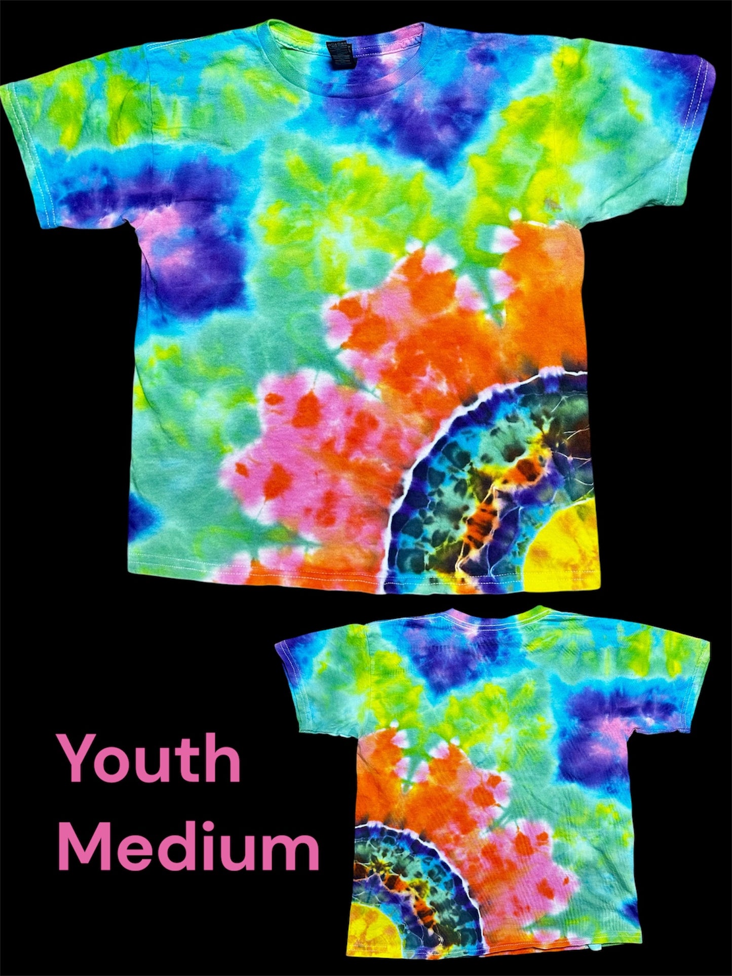 Youth Medium Electric Bloom Mandala Tee