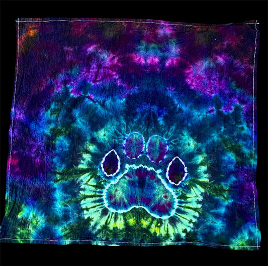 Cosmic Paw Print Kitchen Towel