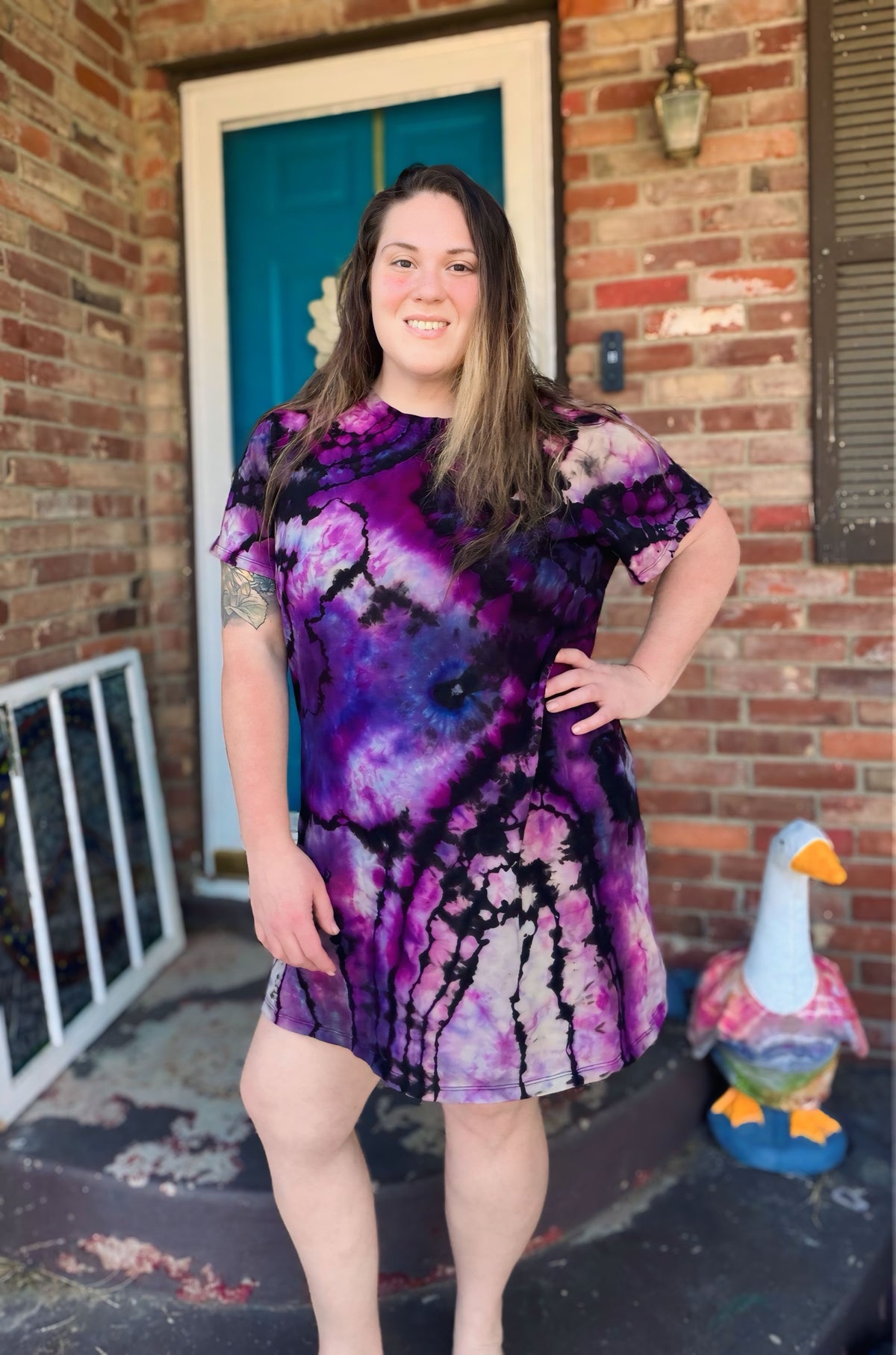 XXL Mystic Amethyst T-Shirt Dress