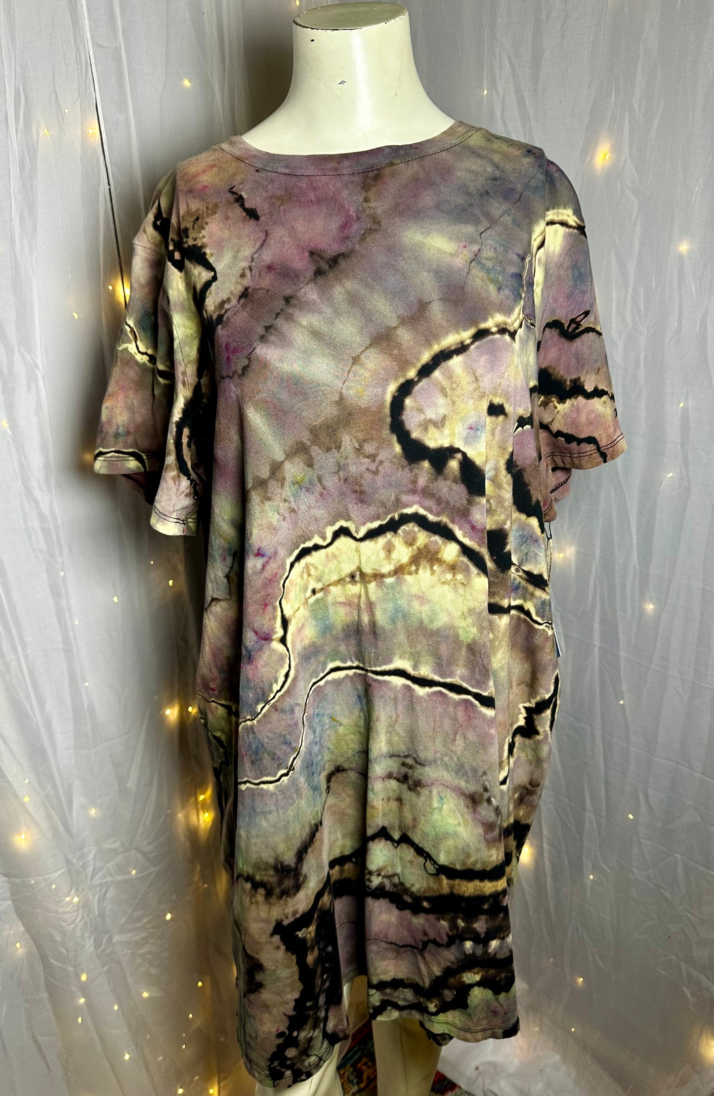 Smoky Quartz Geode T-Shirt Dress