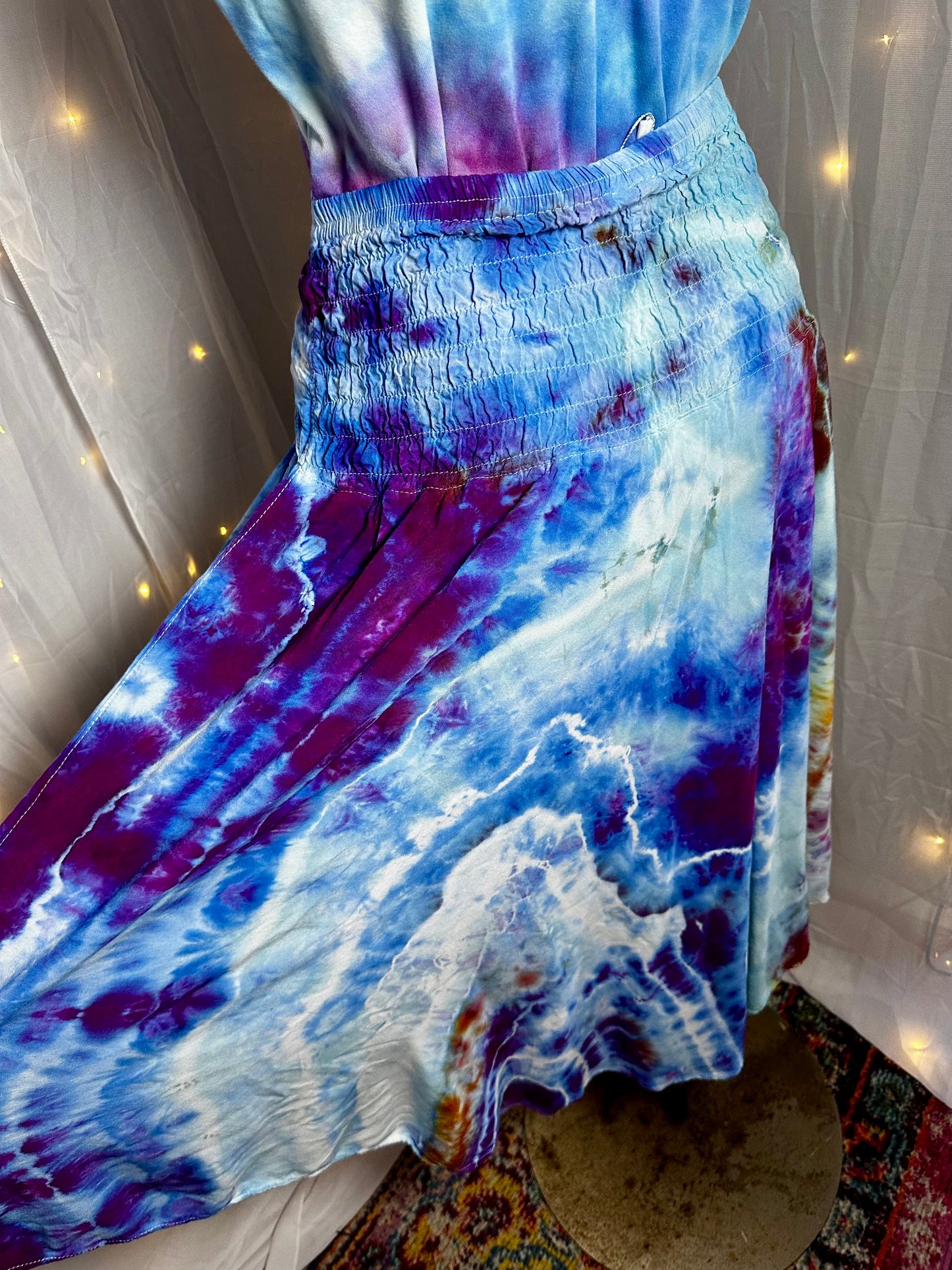 L/XL/2X Bluebell Breeze 2-for-1 Dress & Flowy Skirt