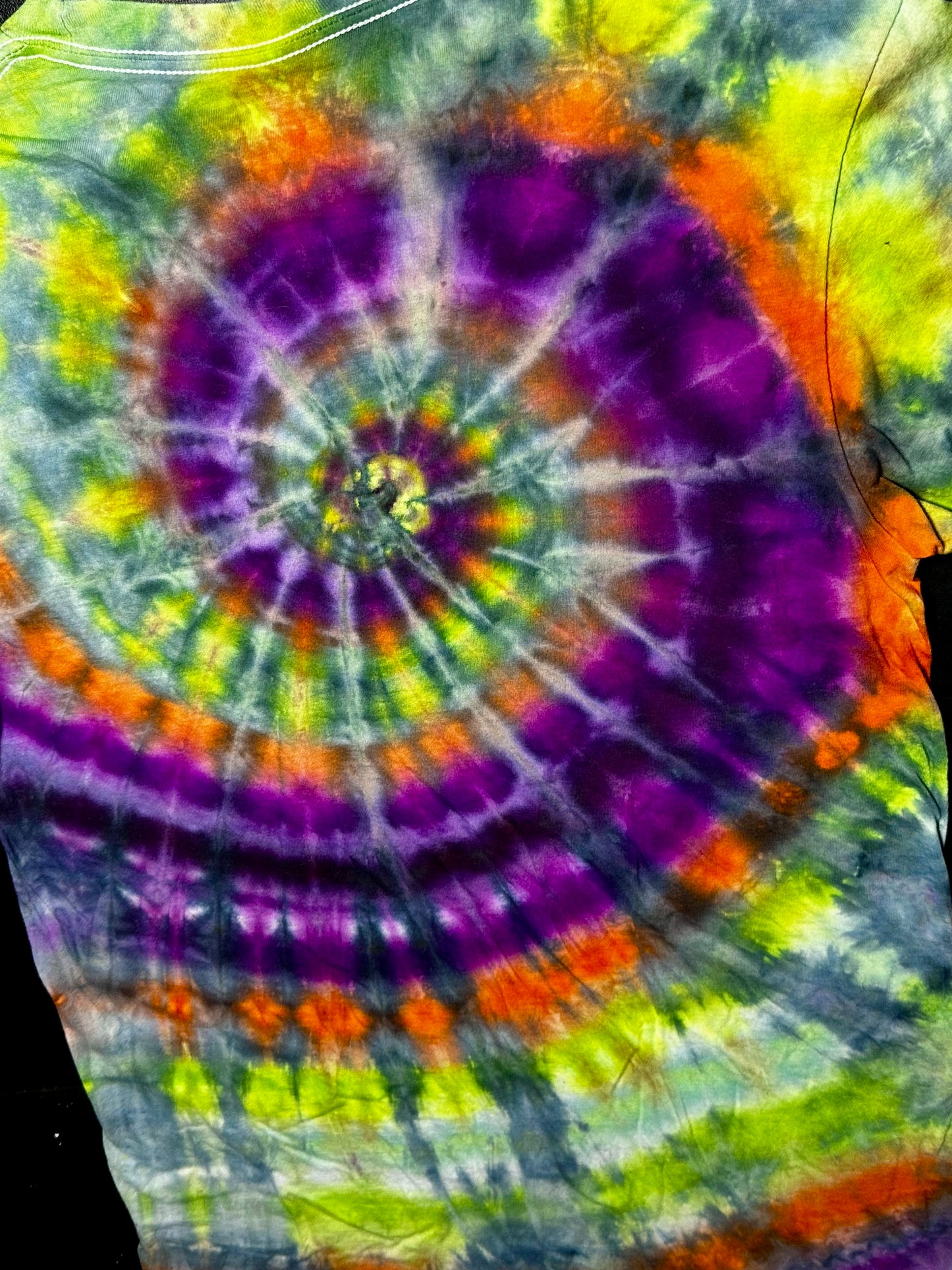 Medium Neon Halloween Swirl Tee