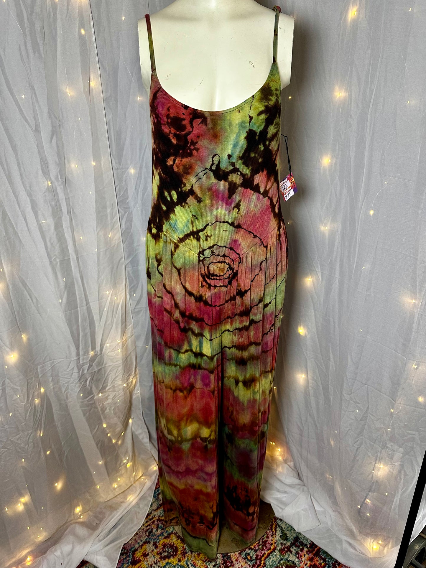 L/XL Ribbed Woodstock Wildflower Jumpsuit