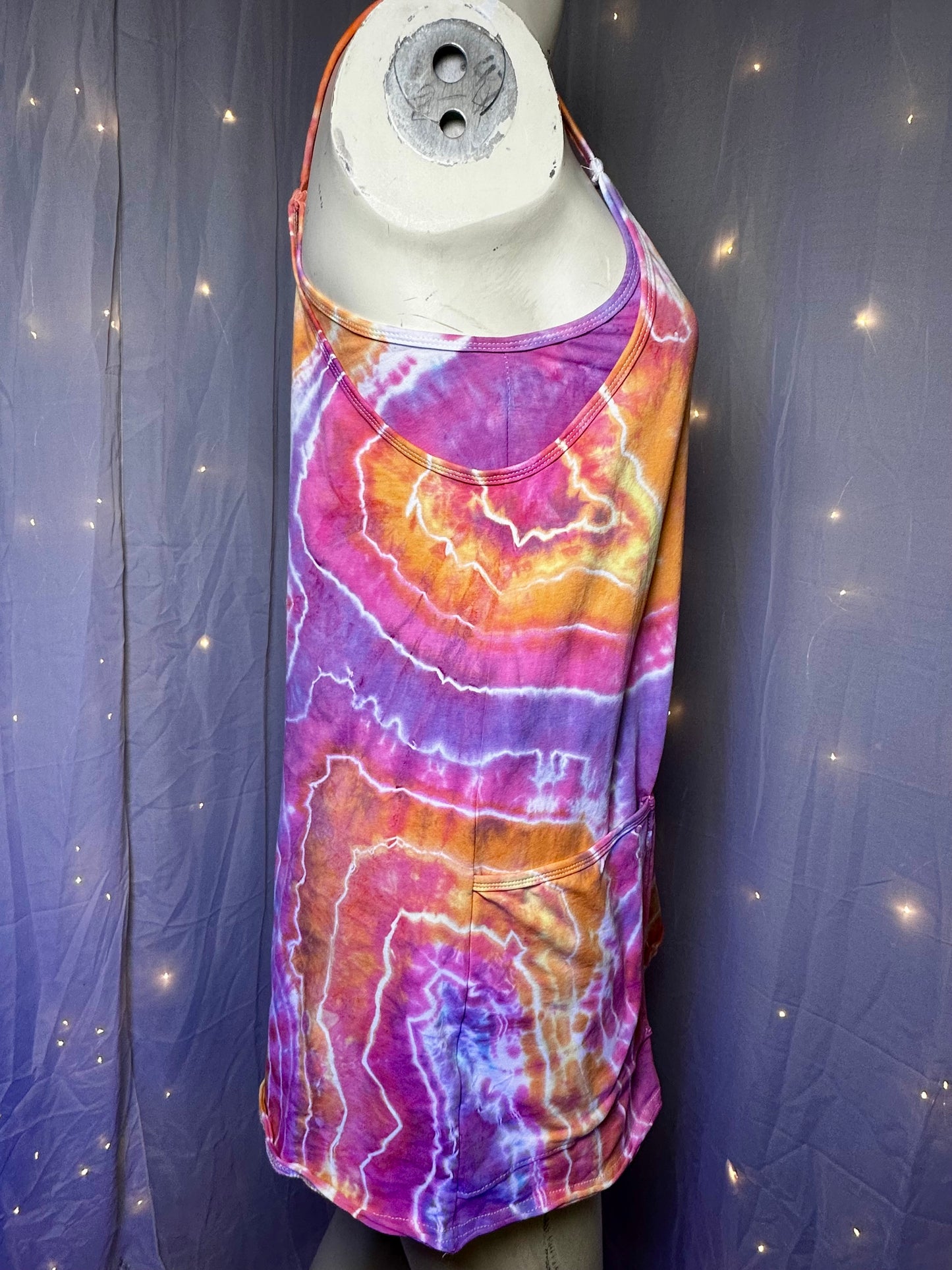 Small Soft Sunset Athletic Dress Romper
