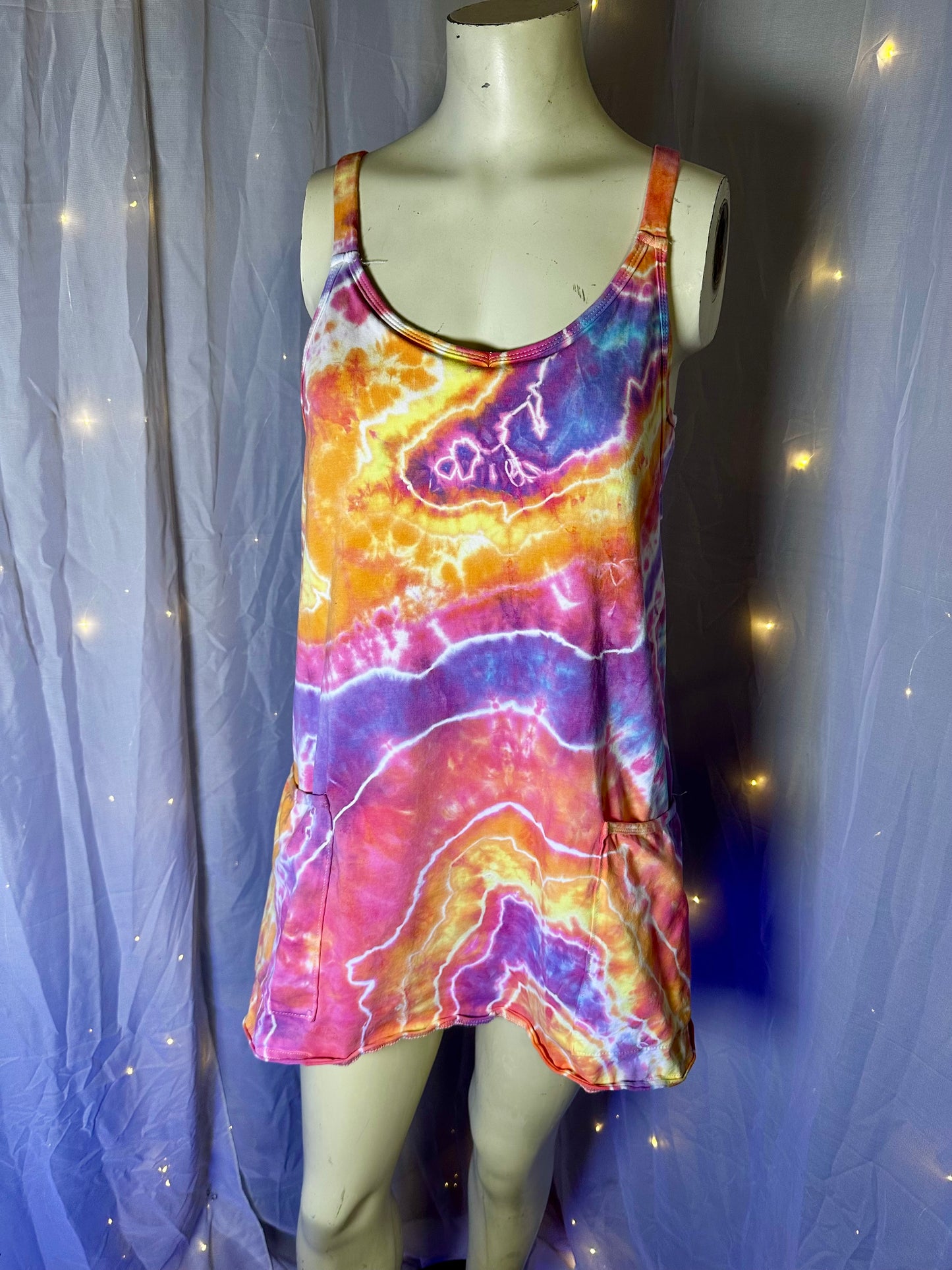 Small Soft Sunset Athletic Dress Romper
