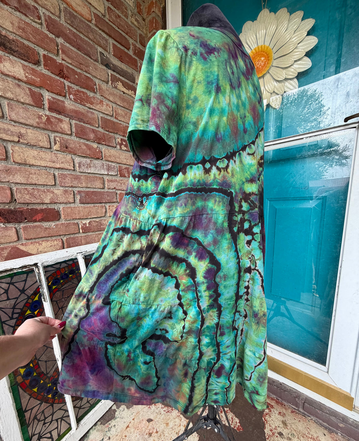 XXL Aurora Borealis T-Shirt Dress