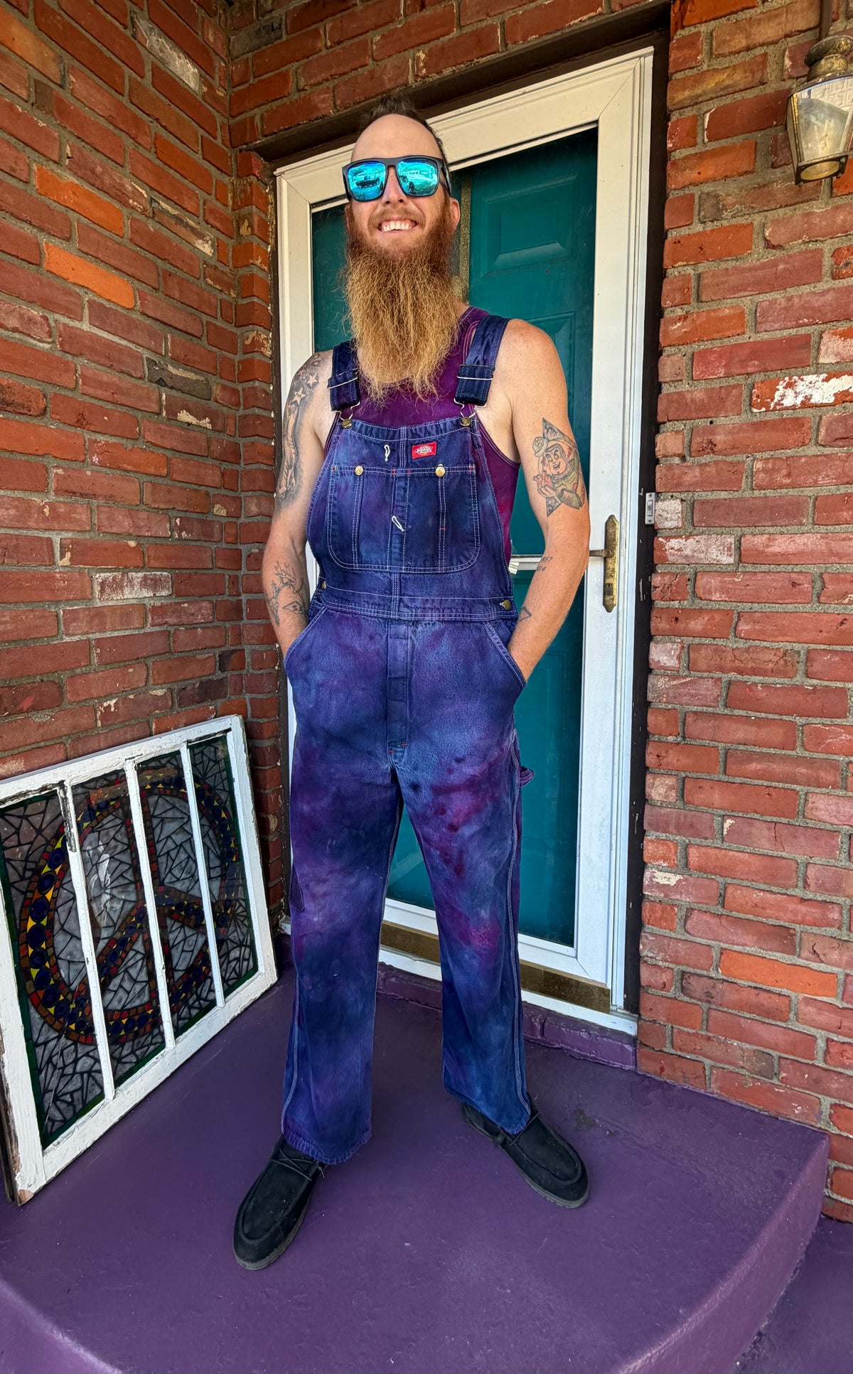 32/30 Purple Haze Dickies Overall Bibs *upcycled*