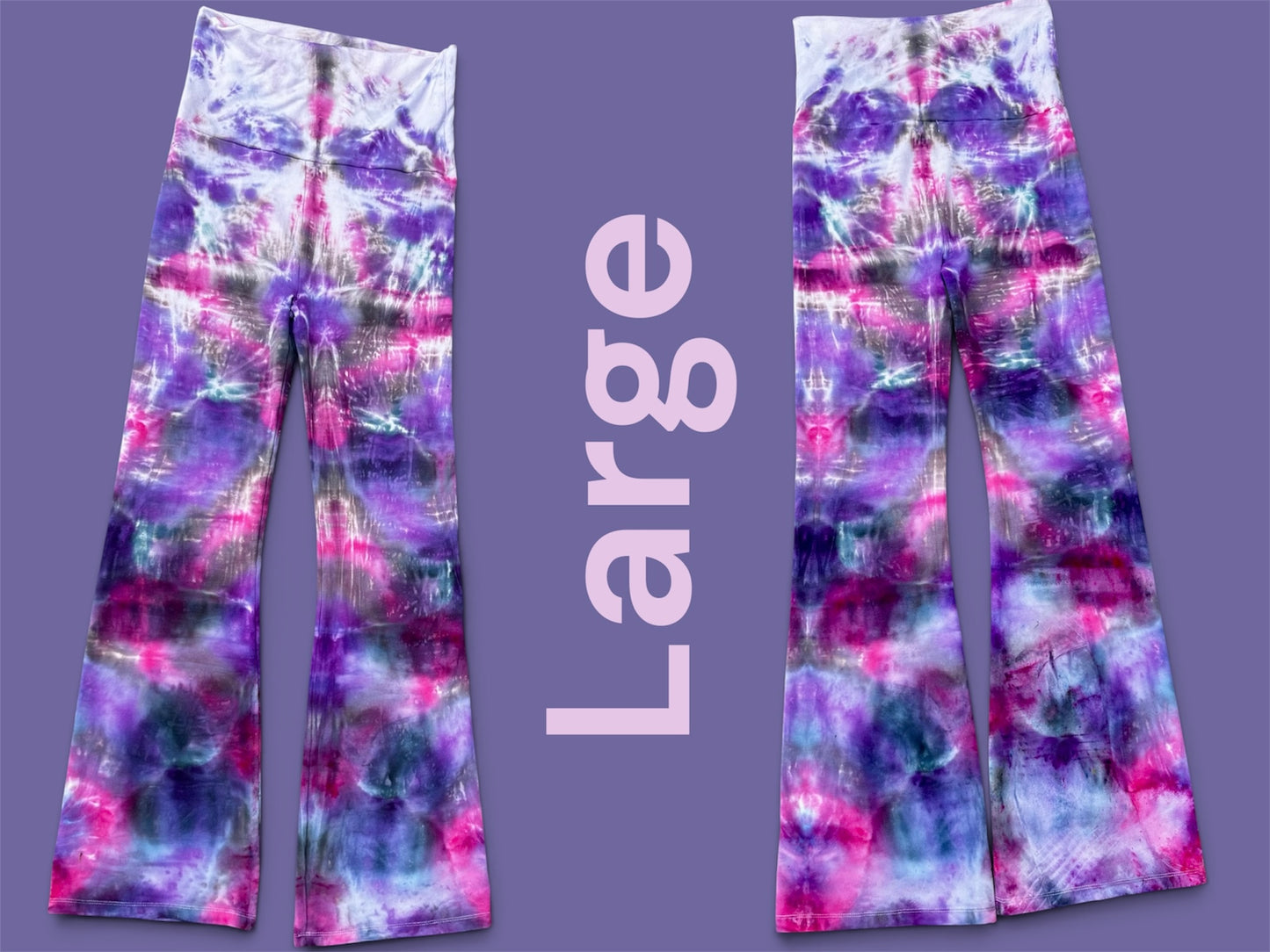 Large Amethyst Aurora Yoga Pants