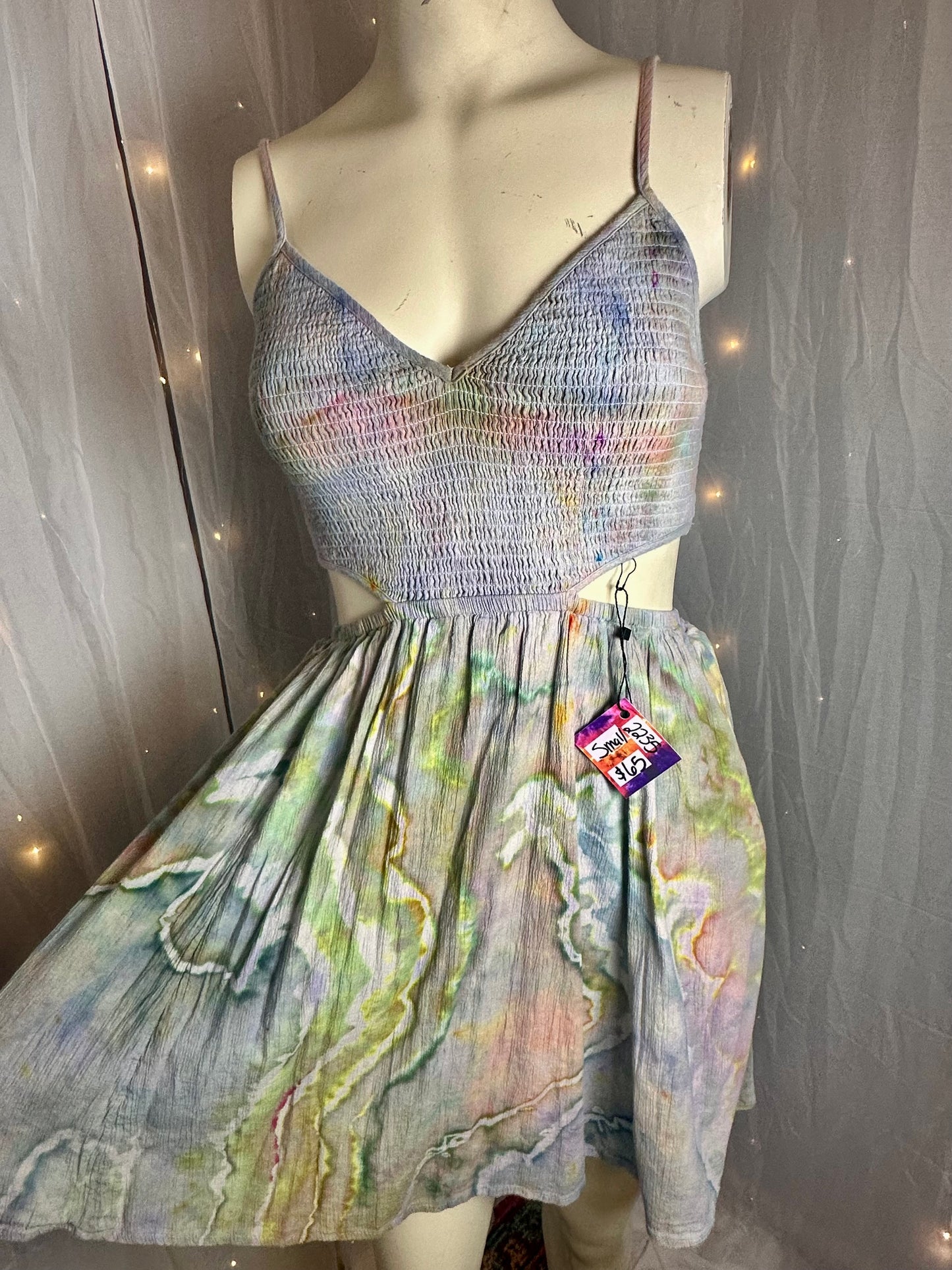 Small Mother of Pearl Watercolor Dress
