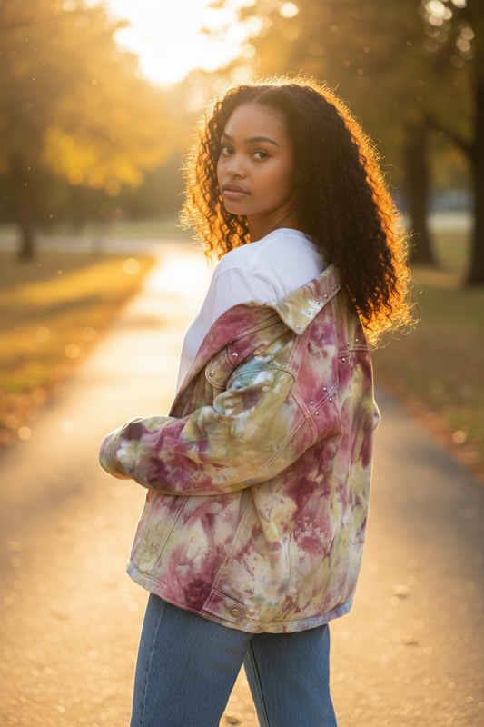 Medium Moss & Mulberry Denim Jacket